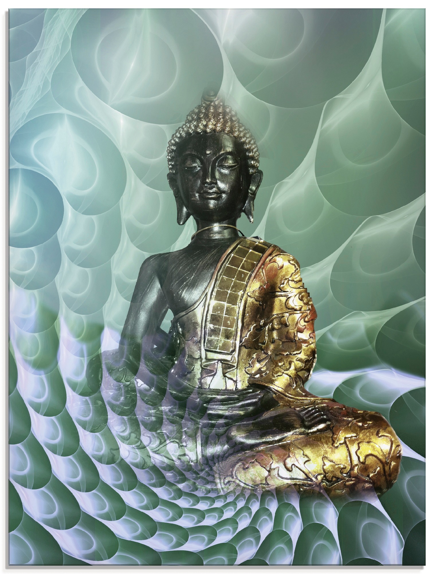 Artland Glasbild »Buddhas Traumwelt CB« Religion 1 Stk. tlg. in verschieden günstig online kaufen