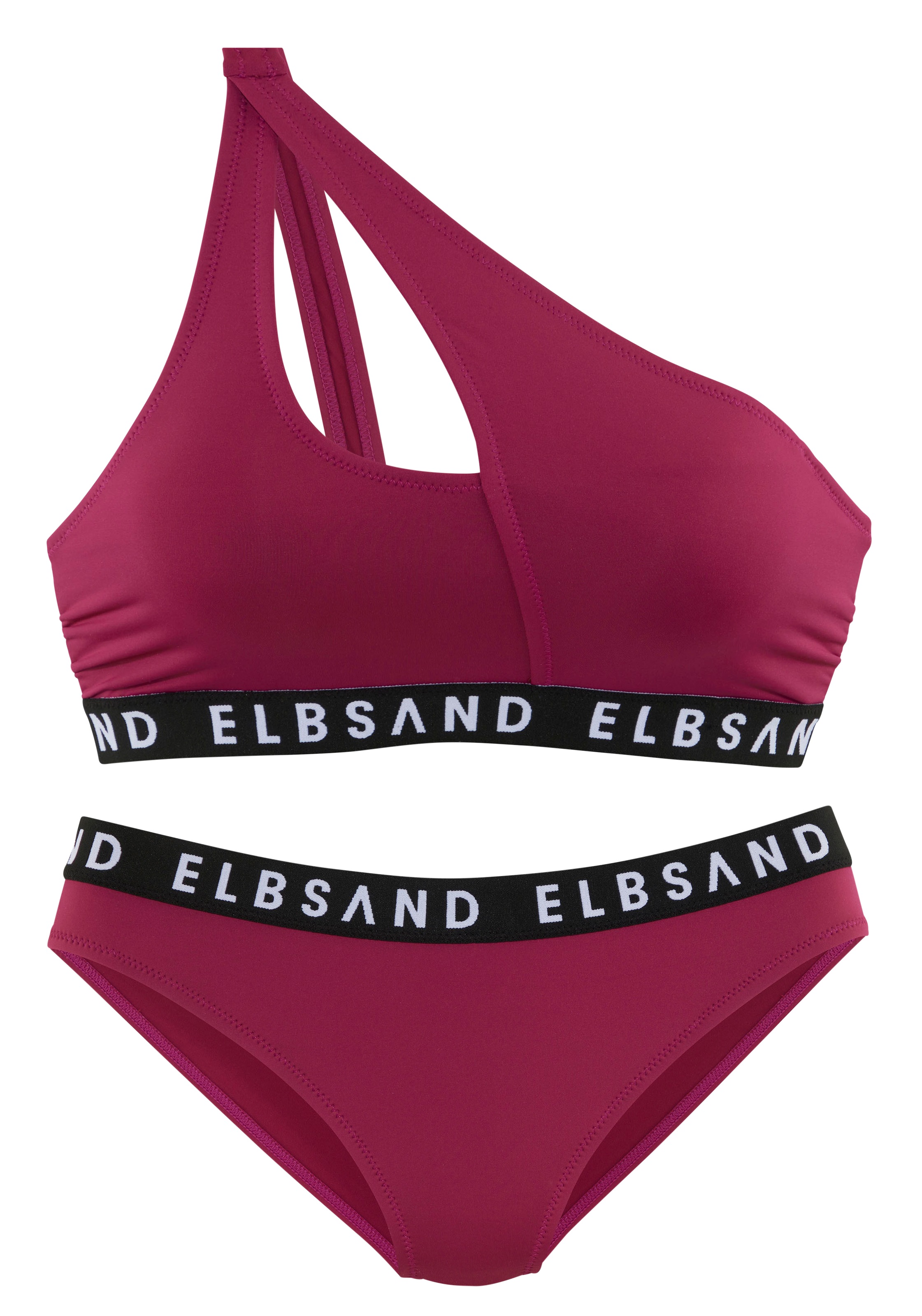 Elbsand Bustier-Bikini, mit Markenschriftzügen in Kontrastfarbe
