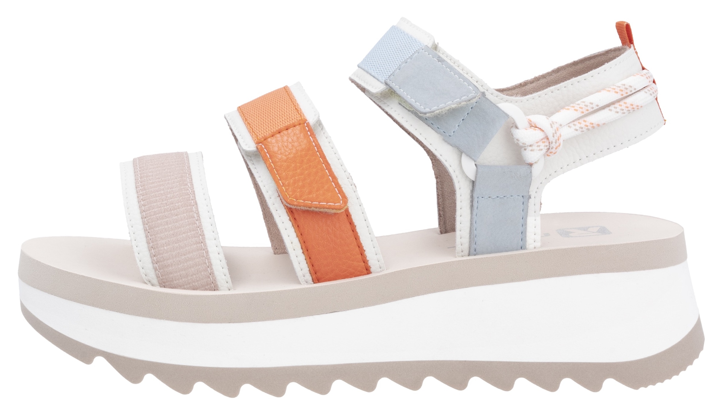 RIEKER Sport Plateausandale »Adelaide«  Sommerschuh, Outdoorsandale, Sandalette mit Klettverschlüsse