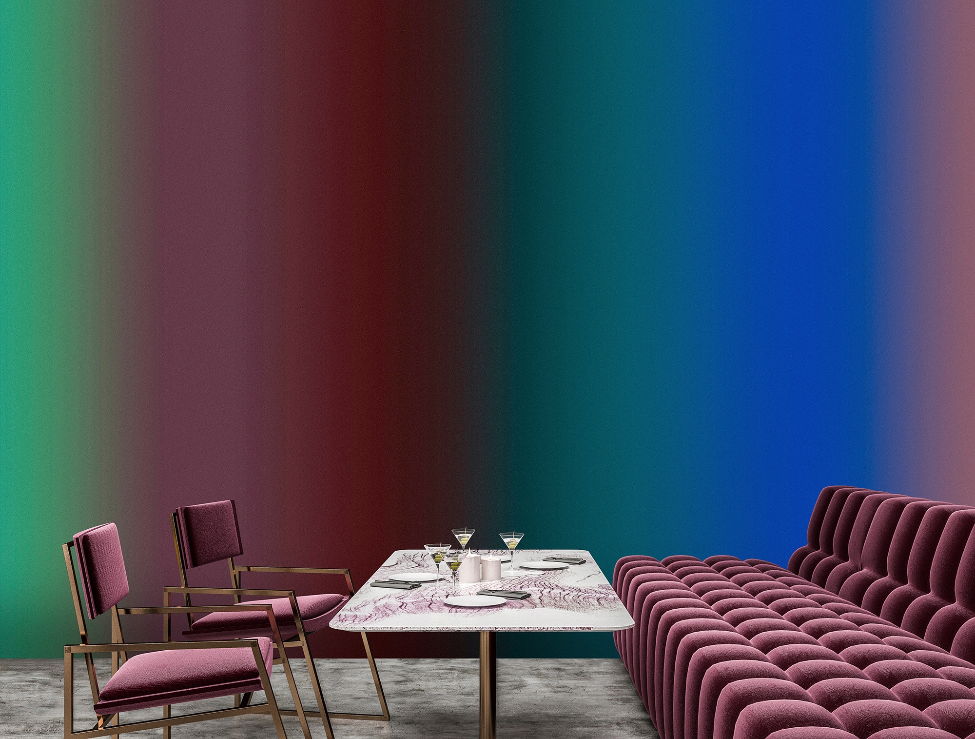 living walls Fototapete »Walls by Patel Over The Rainbow«, Vlies, Wand