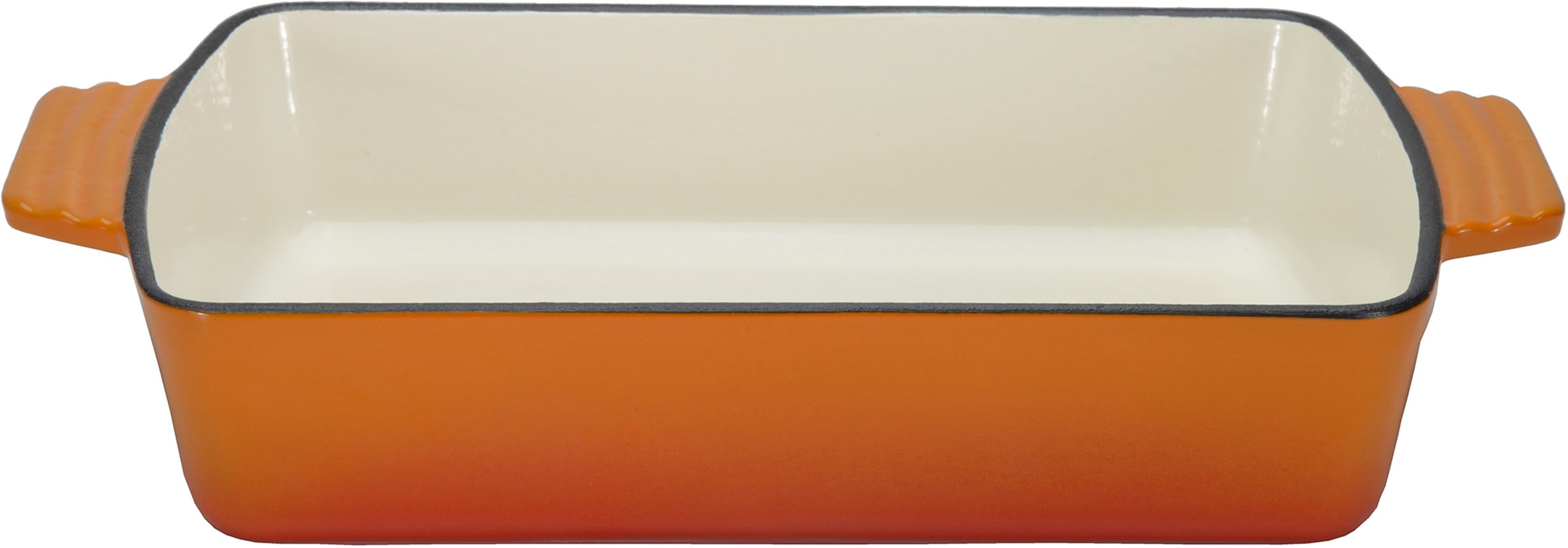 GSW Topf-Set »Orange Shadow«, Gusseisen, (Set, 4 tlg., 1x Kochtopf Ø 24 cm, 1x Bratpfanne Ø 26 cm, 1 Auflaufform 35x 21 cm), Induktion