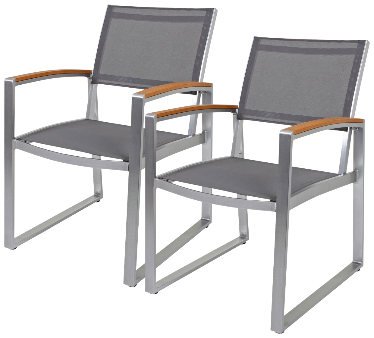 Garden Pleasure Gartenstuhl »AVA« (Set) 2 Stk.2er Set, Kunststoff/Non-Wood, günstig online kaufen