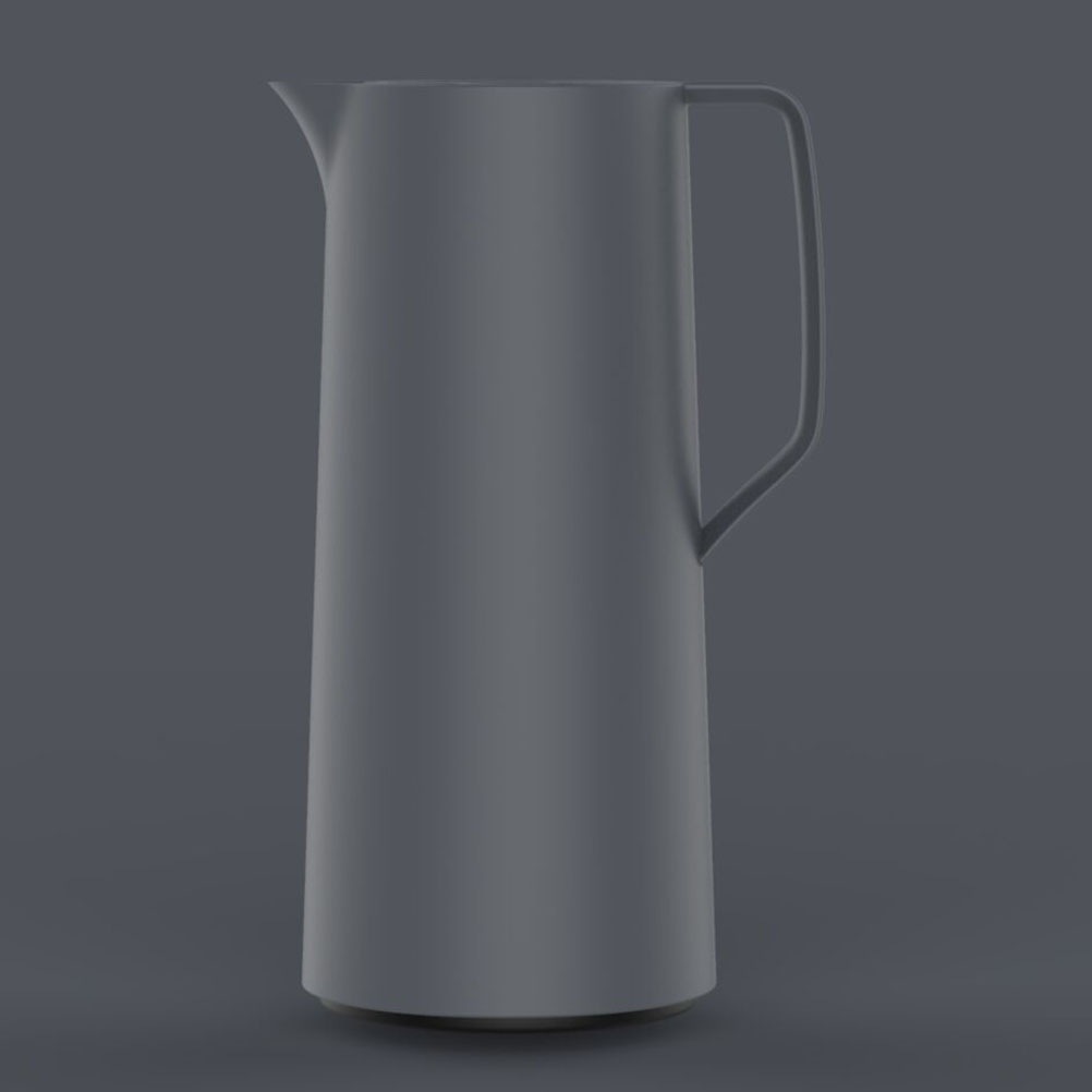 Emsa Isolierkanne »Motiva in modernem Design, 100% auslaufsicher, Made in Germany«, 1 l, (doppelwandiger Glasisolierkolben, bis zu 12h warm/24h kalt), Quick-Press-Deckel, Einhandbedienung, ergonomischer Schraubdeckel