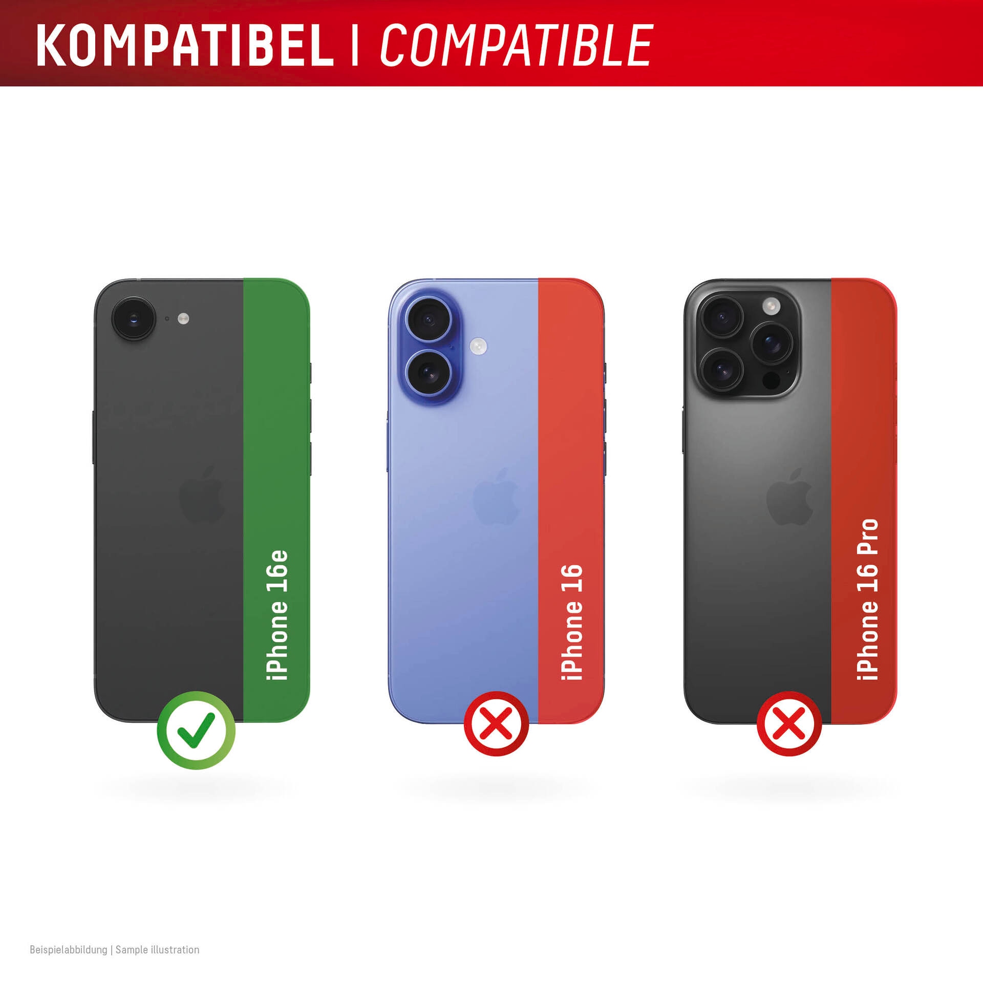Displex Kameraschutzglas »Camera Lens Glass Single Glass Ring Protector« für Apple iPhone 16e Packung, 2x Einzellinsen-Schutzringe,  Objektivschutz, Kameraschutz, kratz- & stoßfest