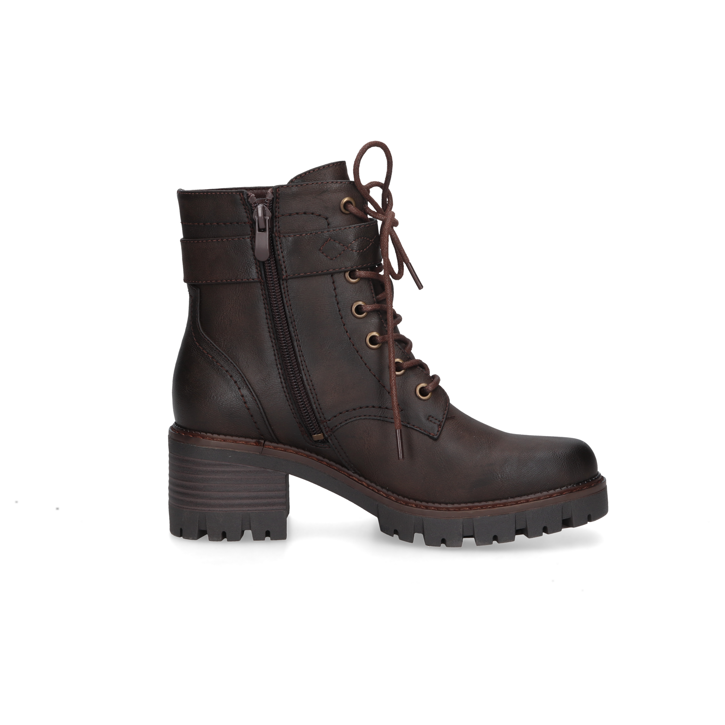 Dockers by Gerli Stiefelette  Schnürboots mit Blockabsatz, Profillaufsohle