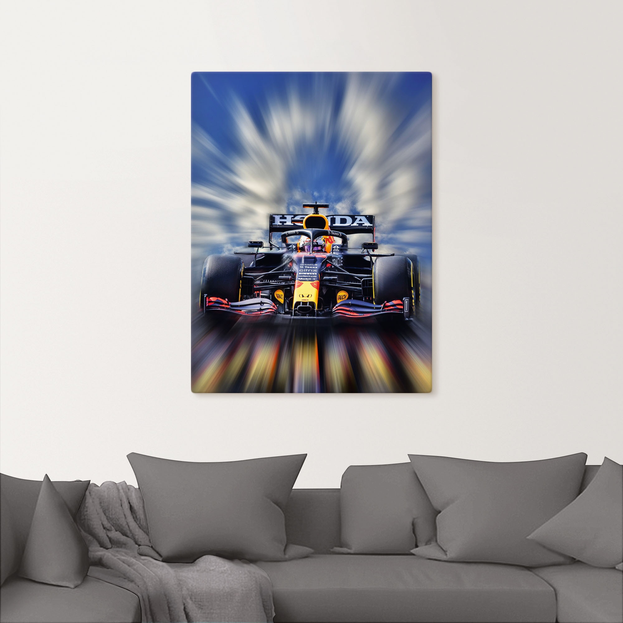 Artland Wandbild »Max Verstappen - Weltmeister der Formel1«, Auto, (1 St.), als Alubild, Outdoorbild, Leinwandbild, Poster, Wandaufkleber