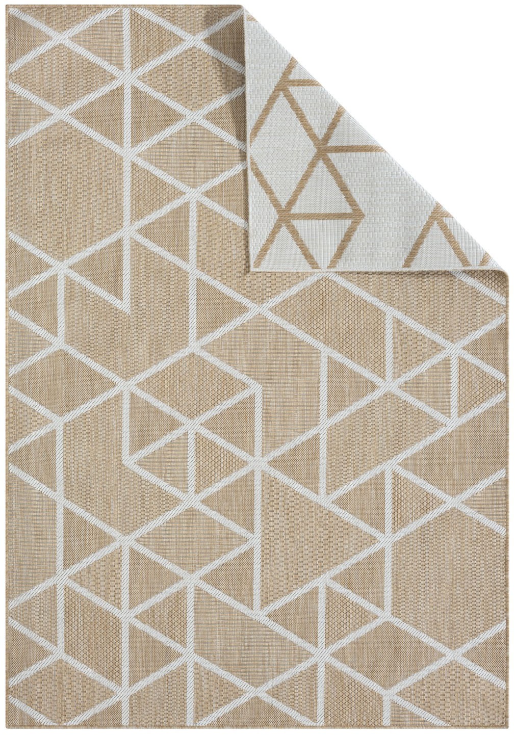 Myflair Möbel & Accessoires Teppich »Miller Lagerräumung«, rechteckig, 8 mm Höhe, Wendeteppich, modernes Design, Outdoor geeignet, Balkon, Terrasse