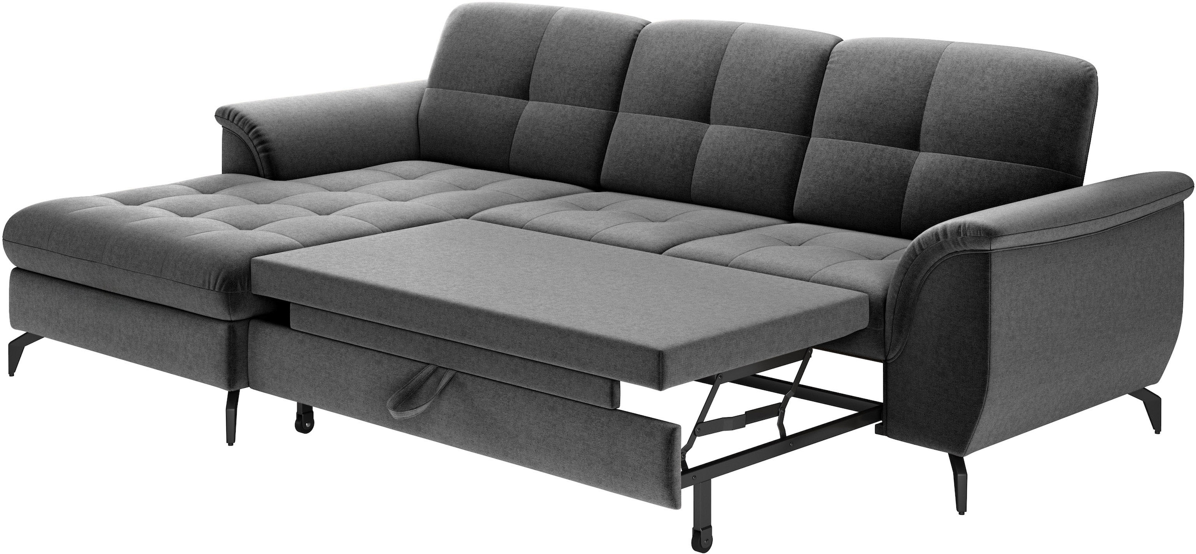 sit&more Ecksofa »Zora L-Form«, wahlweise mit Bettfunktion und Bettkasten