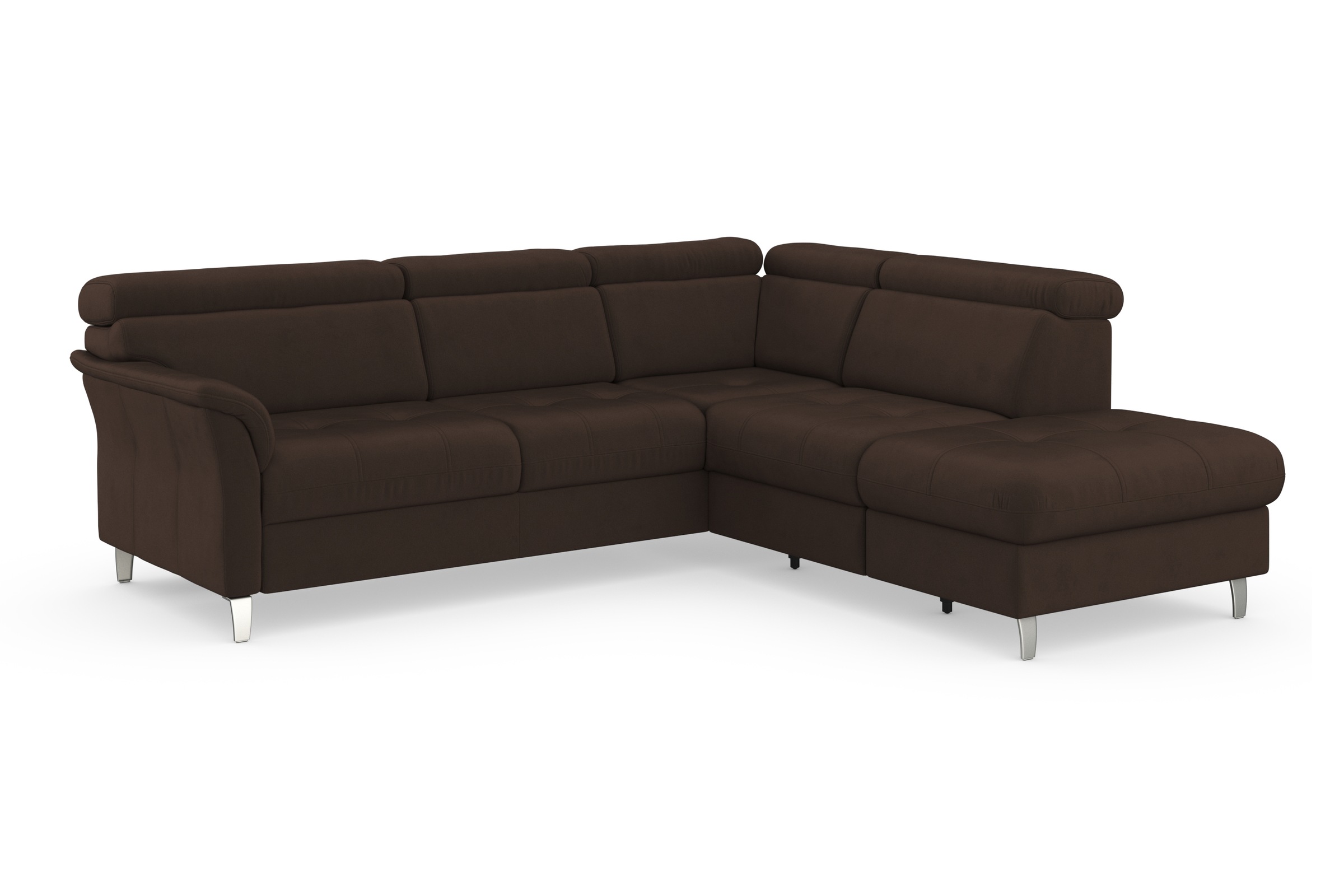 sit&more Ecksofa »Marano L-Form«, inklusive Kopfteilverstellung, wahlweise mit Bettfunktion, Bettkasten