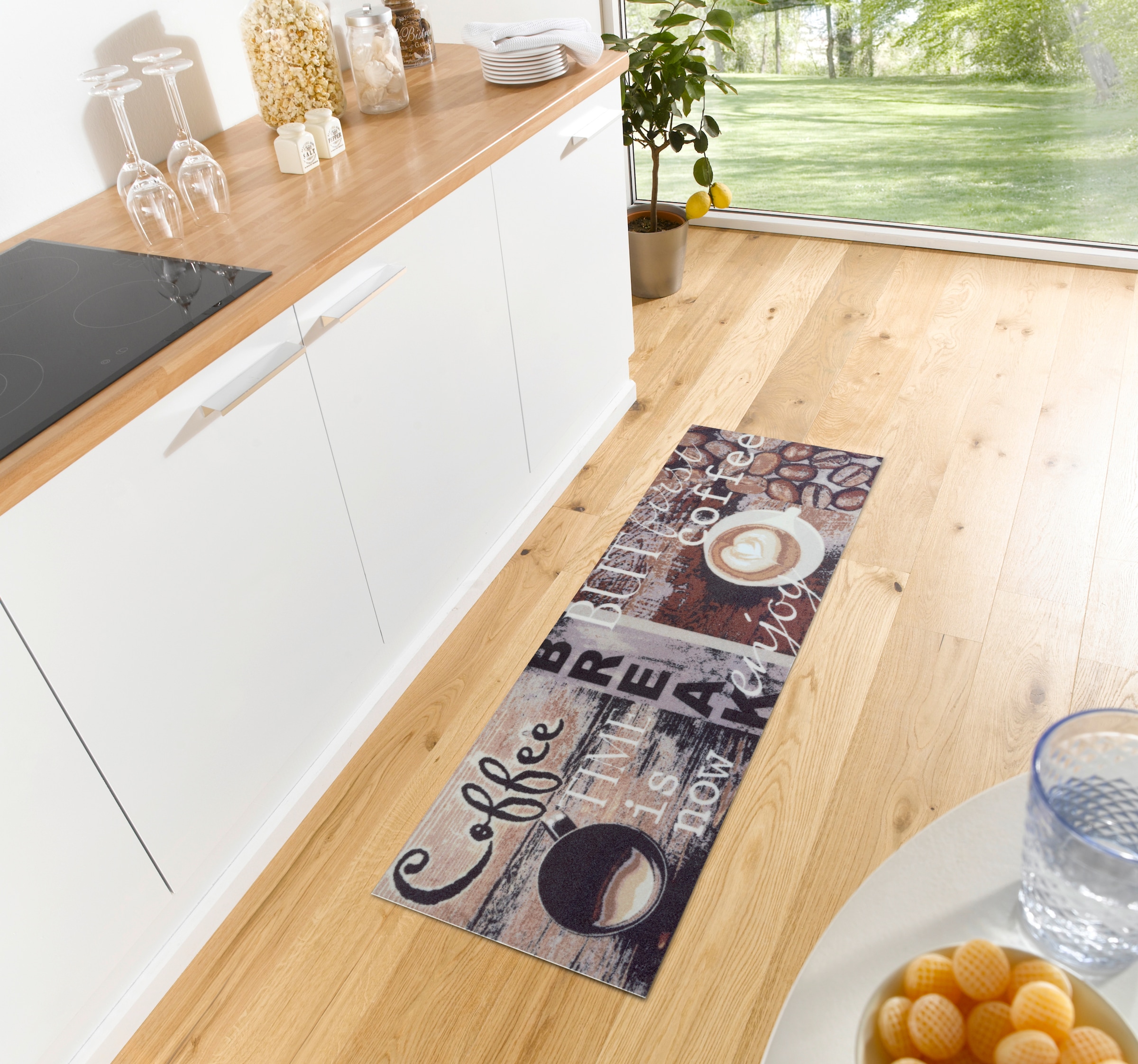 HANSE Home Küchenläufer »Enjoy Coffee Break«, rechteckig, 3 mm Höhe, Läufer günstig online kaufen