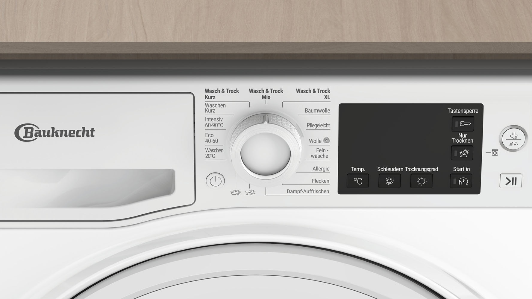 BAUKNECHT Waschtrockner »WT SUPER ECO 86 43 N« 8 kg /6 kg 75 dB(A)