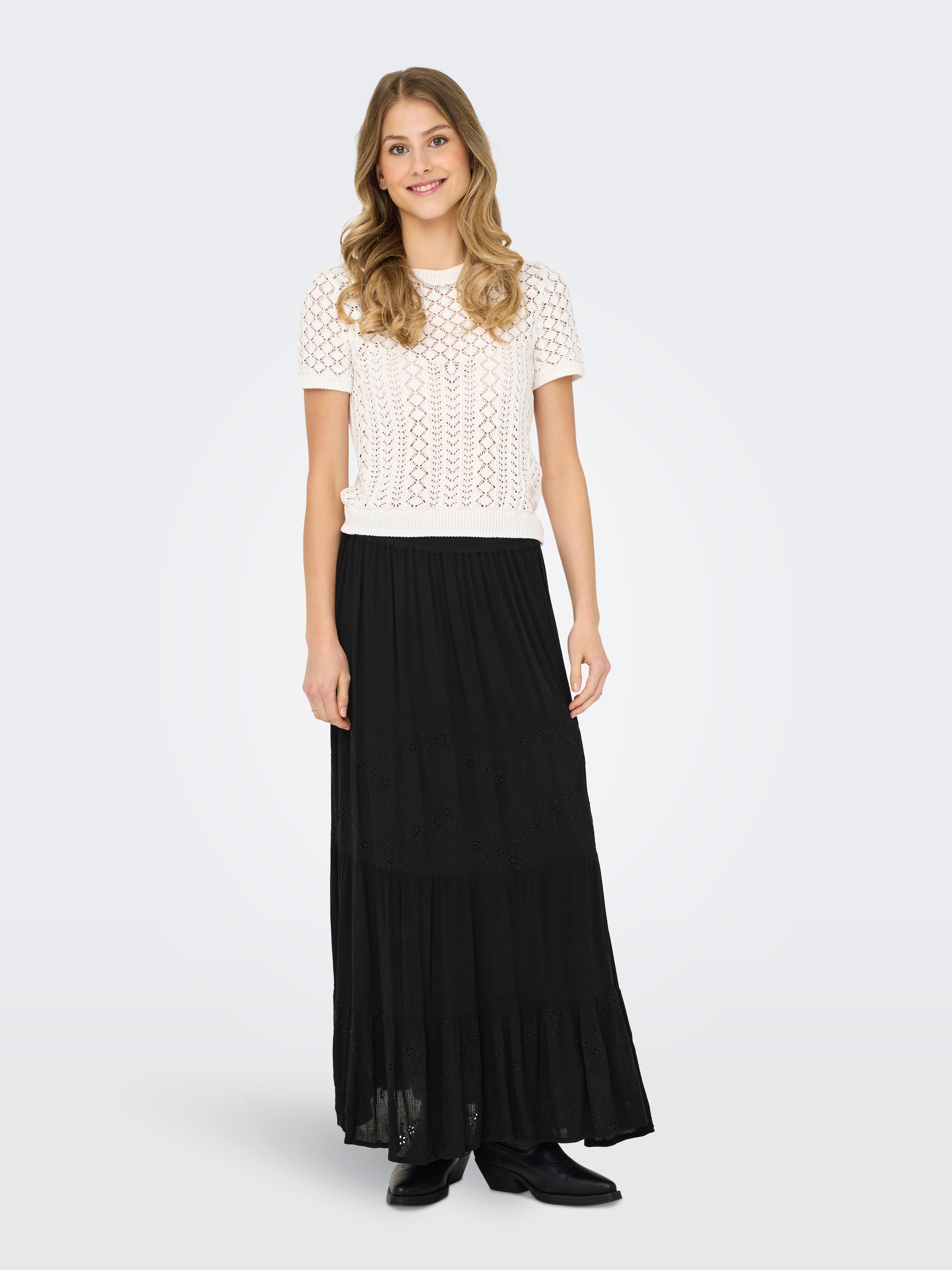 ONLY Maxirock »ONLCHIARA BRODERIE LONG SKIRT PTM«
