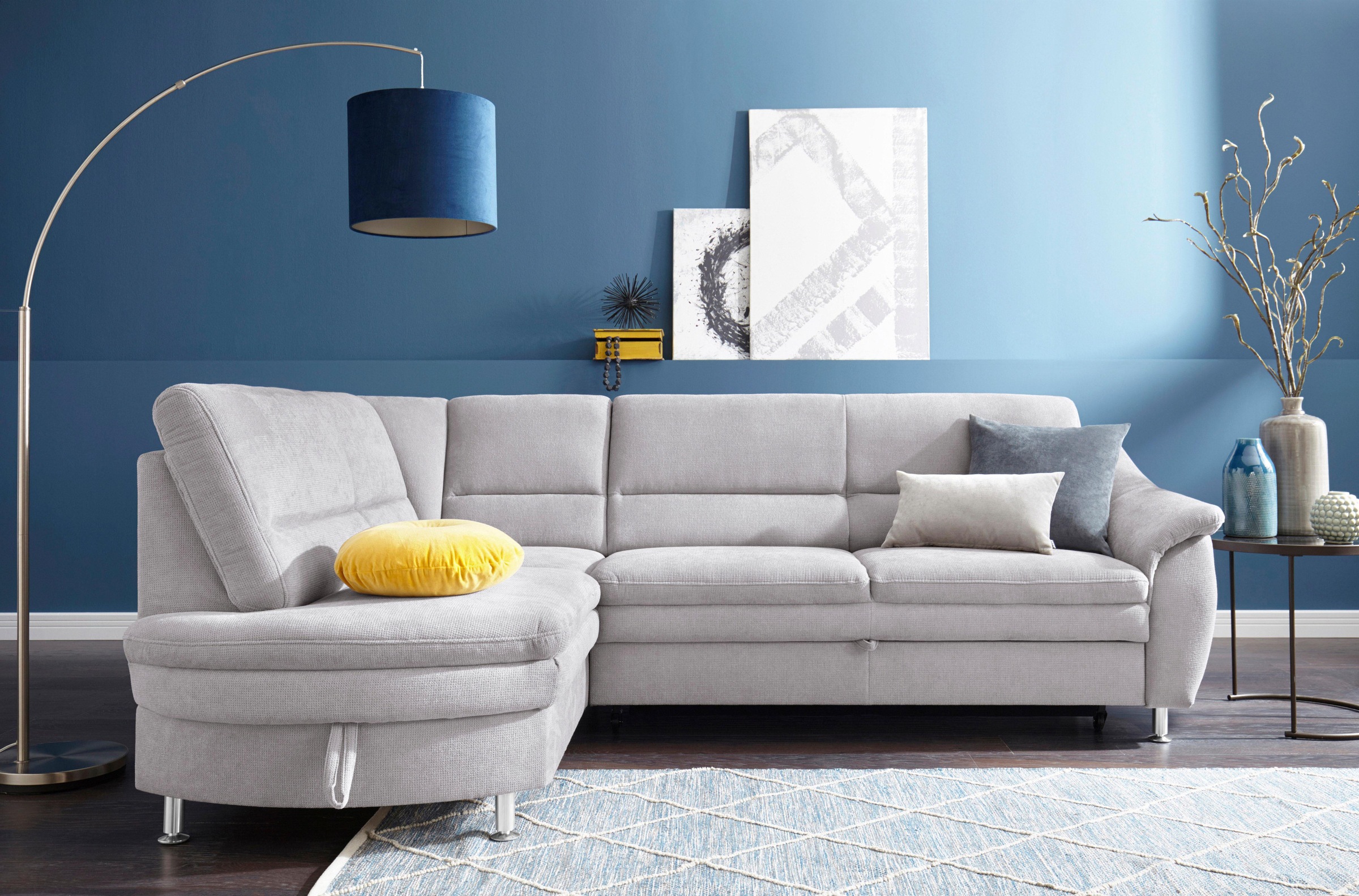 sit&more Ecksofa »Cardoso L-Form«, mit Federkern, wahlweise mit Bettfunktio günstig online kaufen