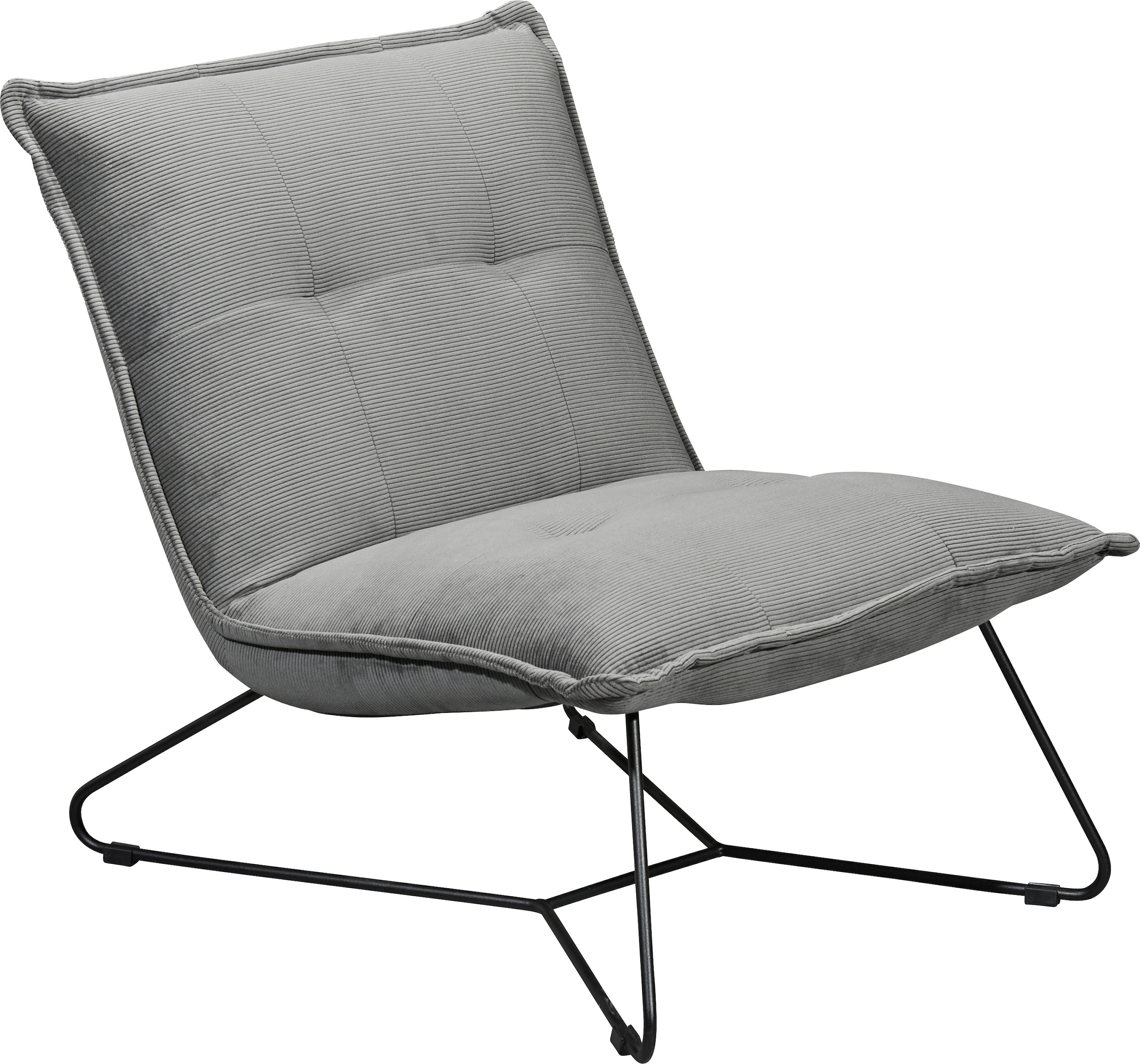 ED EXCITING DESIGN Sessel »Vico«, mit Design-Gestell aus schwarzem Metall, günstig online kaufen