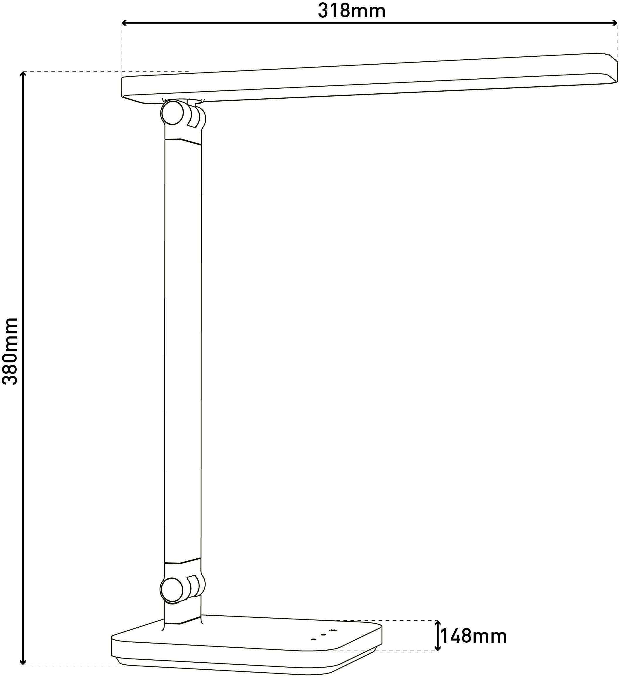 näve Tischleuchte »"MOVER"«, Leuchtmittel LED-Modul | LED fest integriert, Inkl. CCT-Farbwechsler