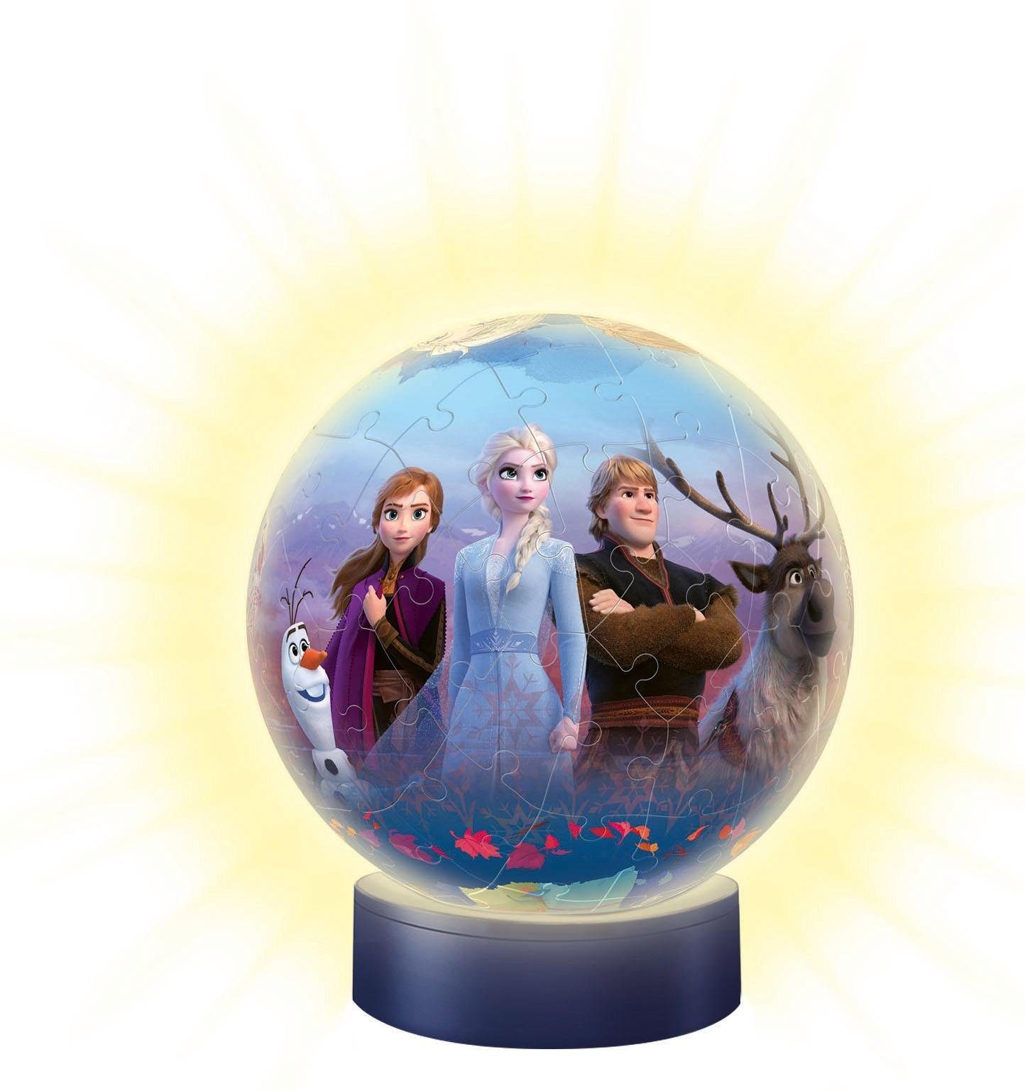 Ravensburger Puzzleball »Nachtlicht Disney Frozen II«, mit Leuchtsockel inkl. LEDs