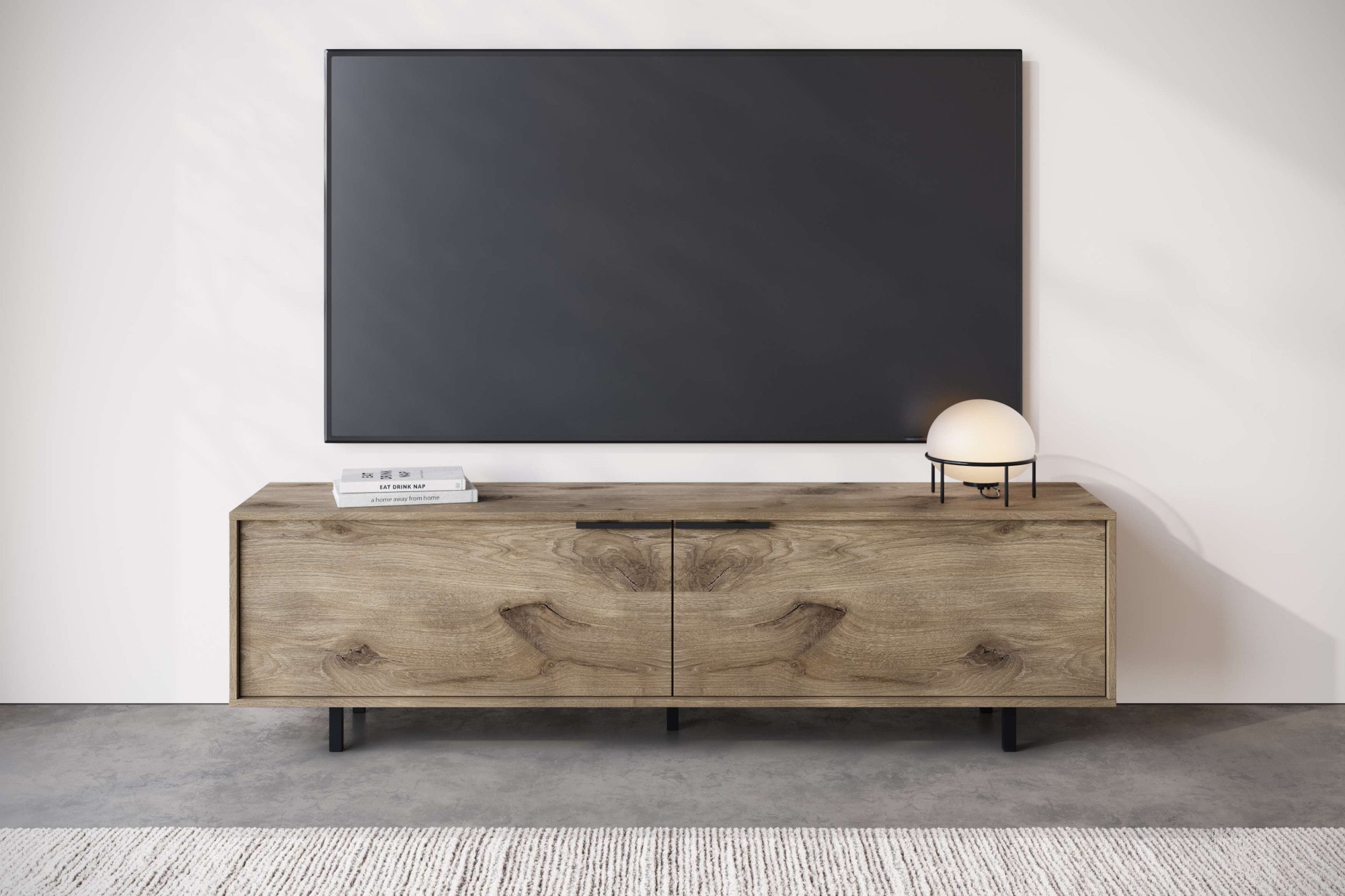 INOSIGN Lowboard »Dinant«, TV-Kommode mit 2 Klappen, Kabeldurchführung, Breite 150 cm, Höhe 50 cm