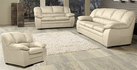 COTTA Polstergarnitur »Casino, Sofa Set, 3-2-1 Sitzer, Wohnzimmer Garnitur«, (Set, 3 tlg.), Sessel, 2-Sitzer, 2,5-Sitzer, hohe Rückenlehne