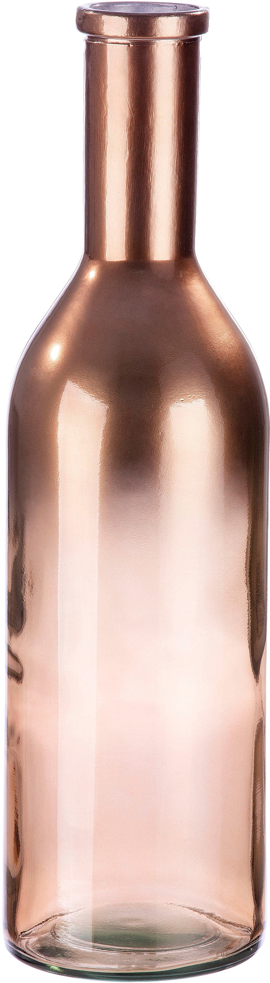 GILDE Bodenvase »Flaschenvase Douro, Höhe ca. 50 cm«, (1 St.), dekorative Vase  aus recyceltem Glas, Blumenvase auf Rechnung bestellen