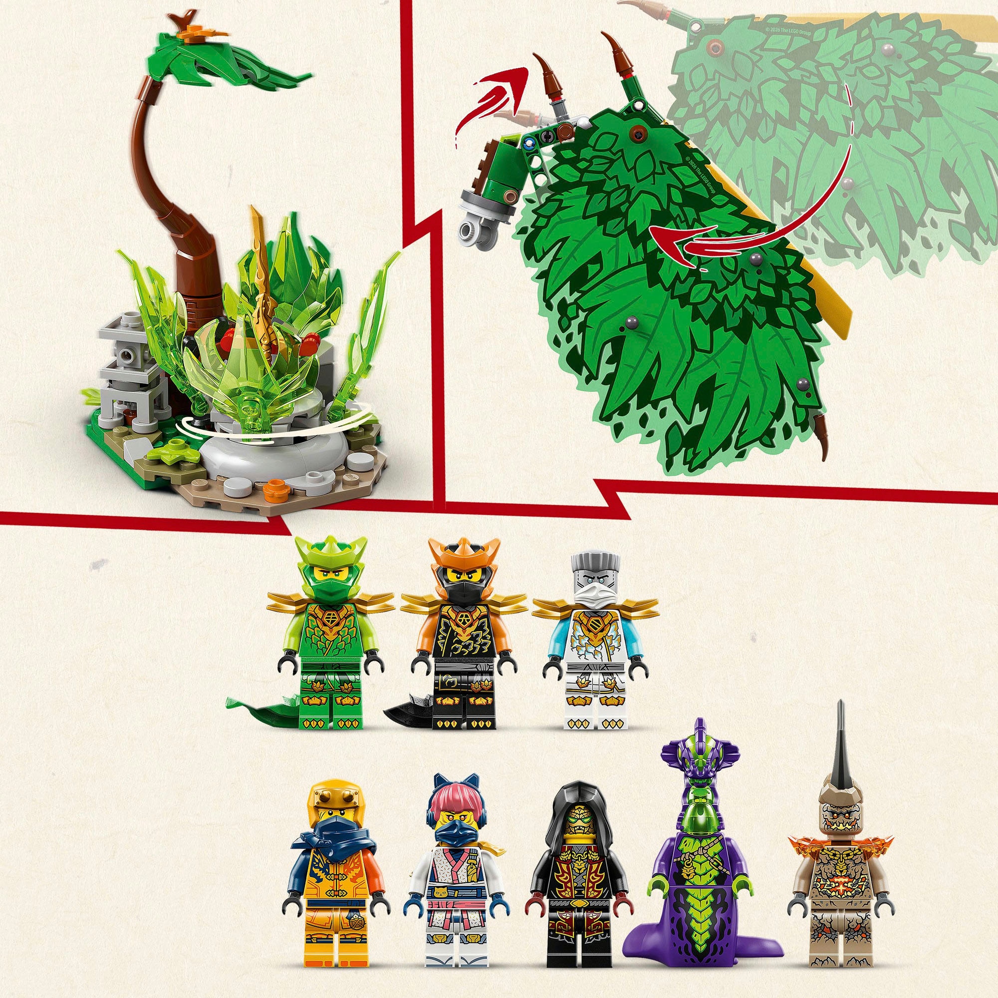 LEGO® Konstruktionsspielsteine »Der Drache des Lebens (71859), LEGO Ninjago«
