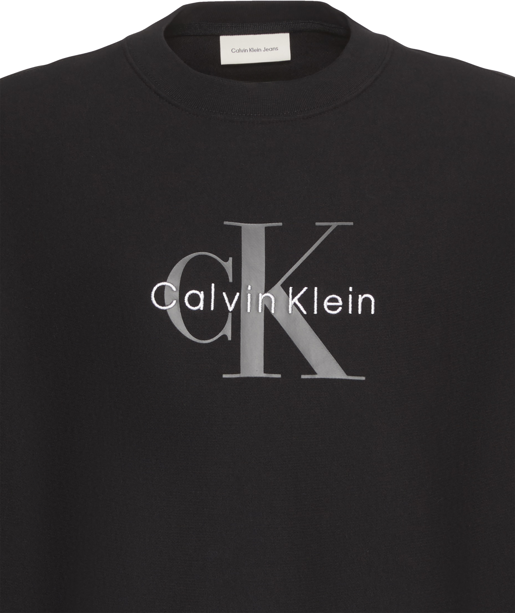 Calvin Klein Jeans Sweatshirt »LS EU 350TERRY MONOLOGO CN SWTSH«, Rundhalsausschnitt, regular fit
