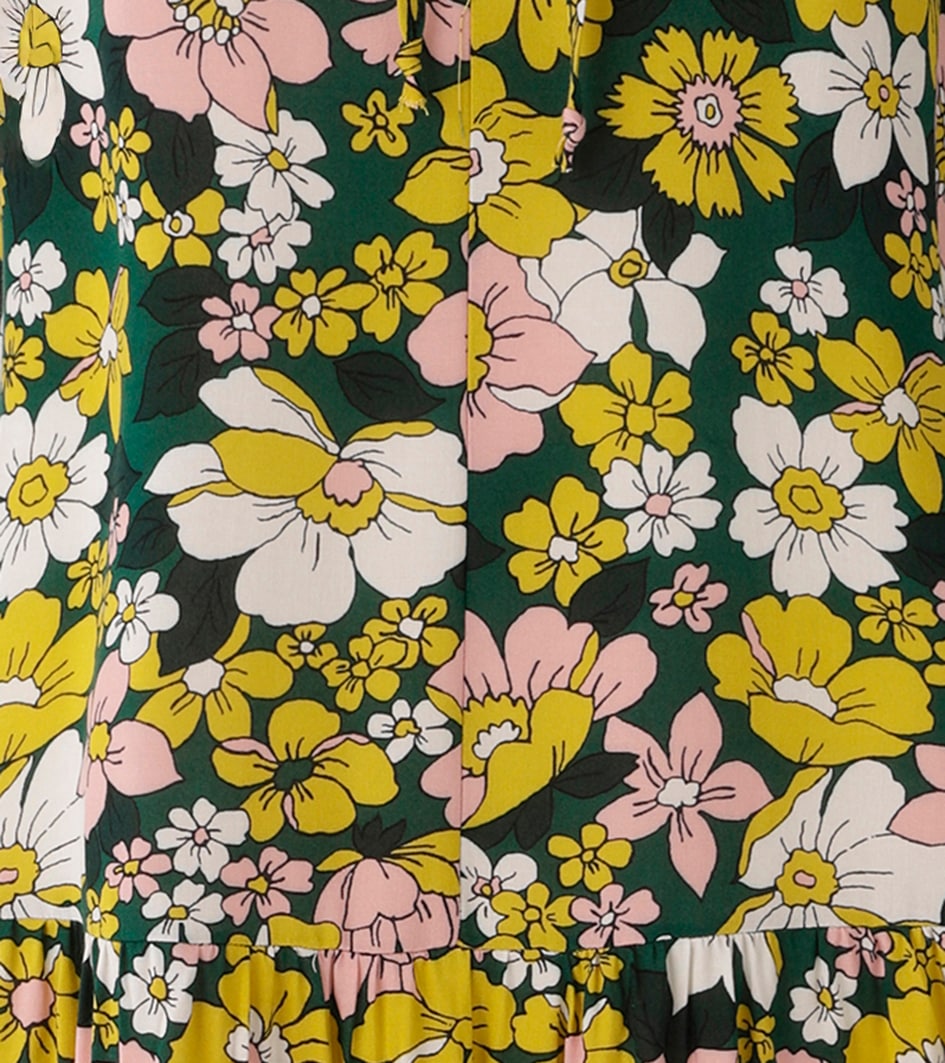 Aniston CASUAL Sommerkleid mit farbenfrohen Blütendruck - jedes Teil ein Unikat
