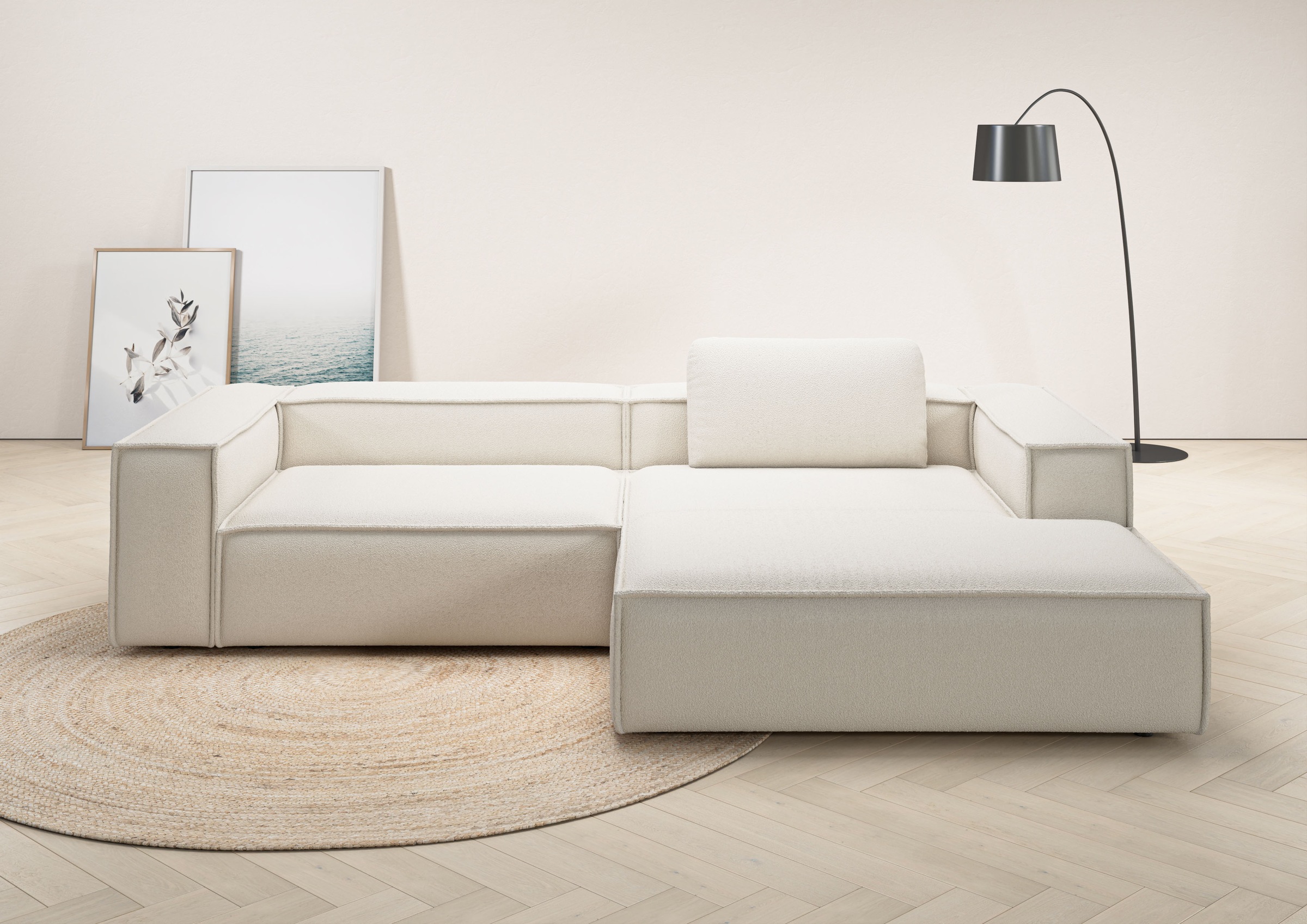 Home affaire Ecksofa »Watertown, modernes XXL L-Form, 306 cm breit« Großzüg günstig online kaufen