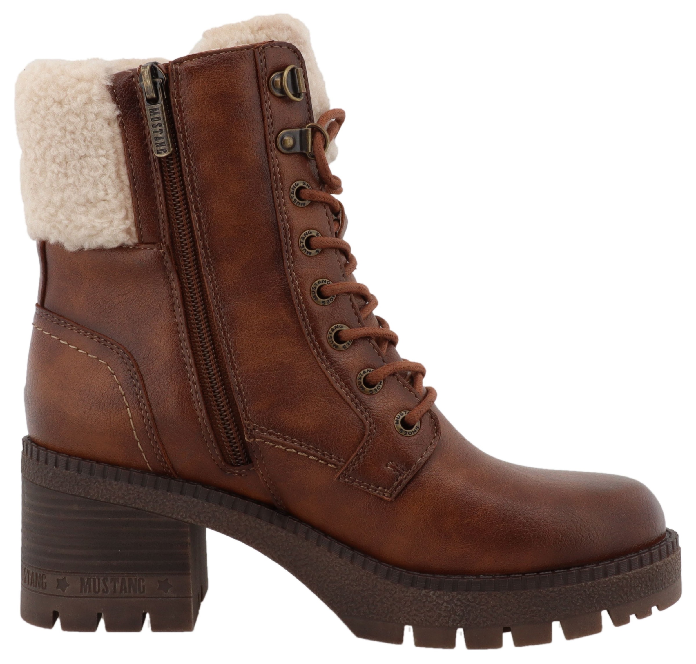 Mustang Shoes Winterstiefelette »Caro«  Winterboots mit Blockabsatz
