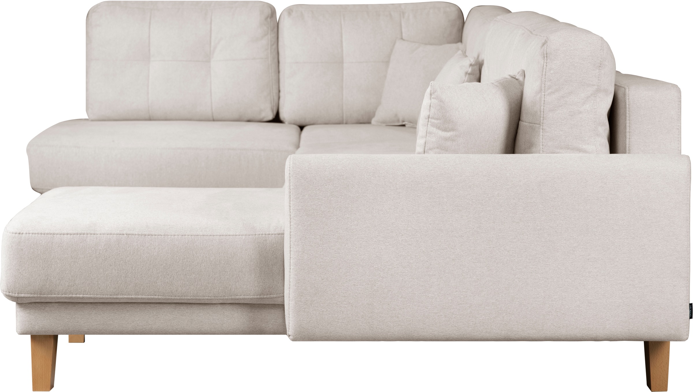 Home affaire Wohnlandschaft »TRIPLO U-Form wahlweise mit Schlaffunktion, B/T/H: 310/192/90 cm«, Schlafsofa, auch mit Bettkasten, Steppung im Rückenkissen