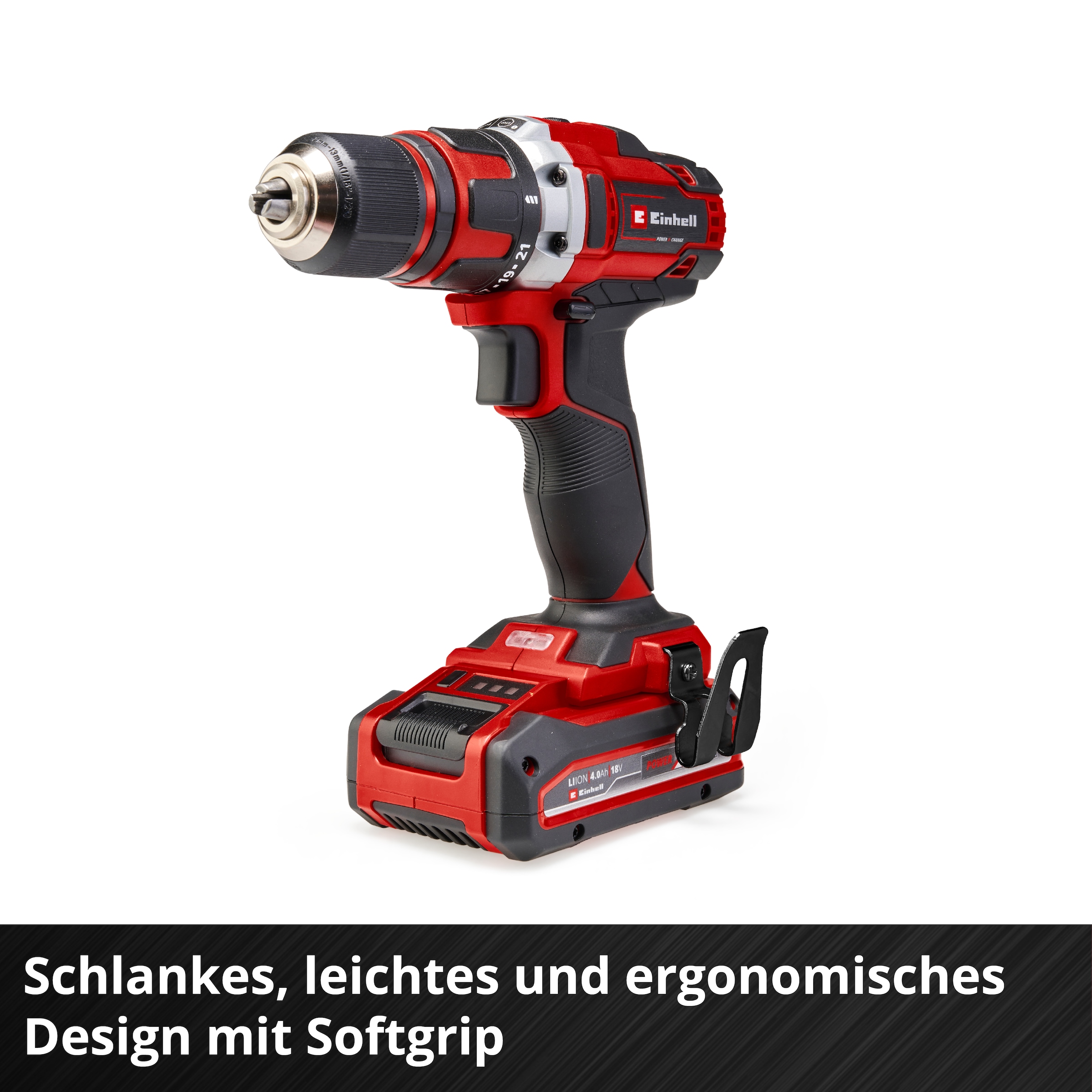 Einhell Akku-Bohrschrauber »TE-CD 18/40 Li + 2,5 Kit«, (Set), inkl. Akku und Ladegerät