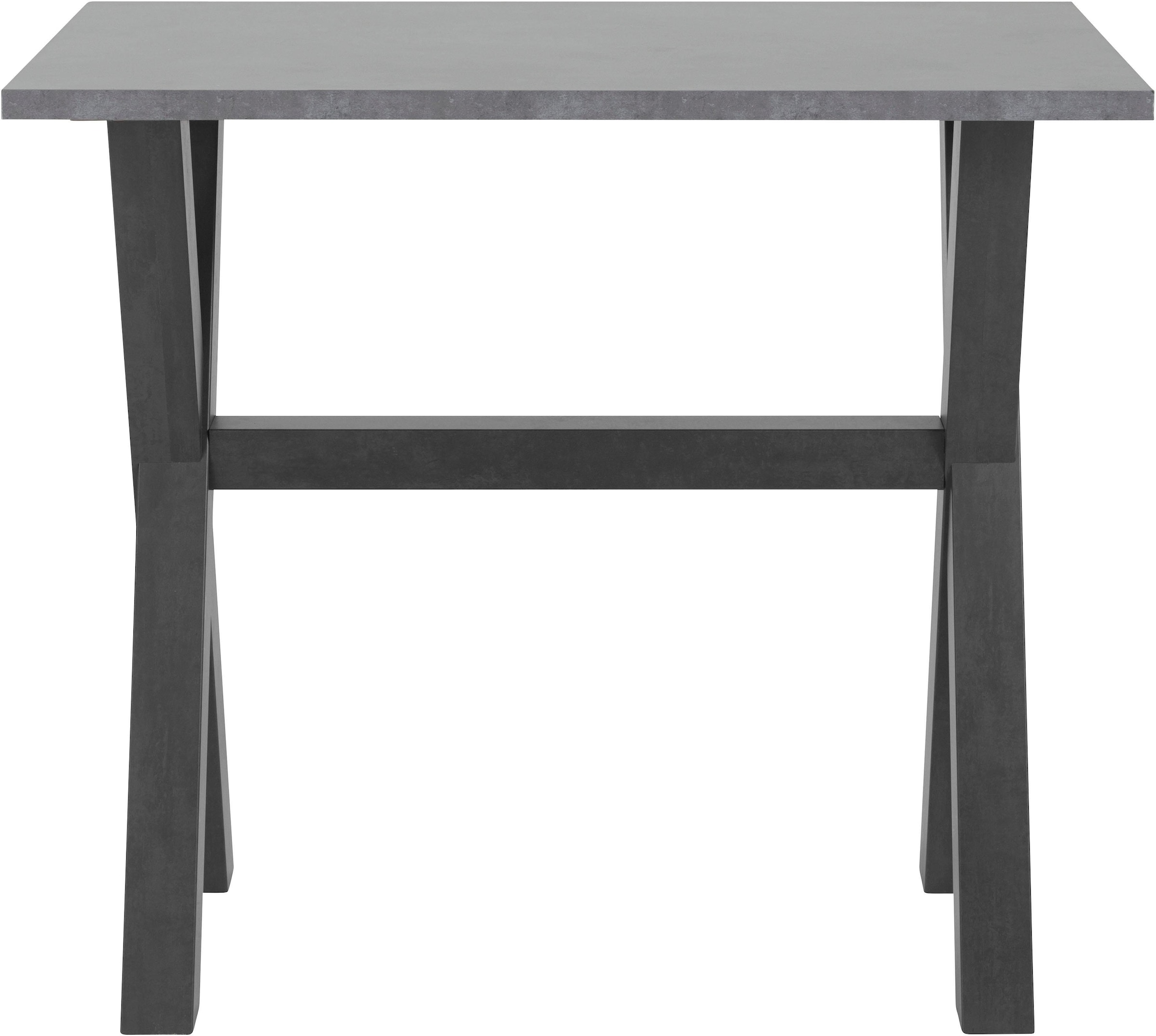 Mäusbacher Bartisch Gestell in X-Form (Breite 120, 140 oder 160 cm) günstig online kaufen