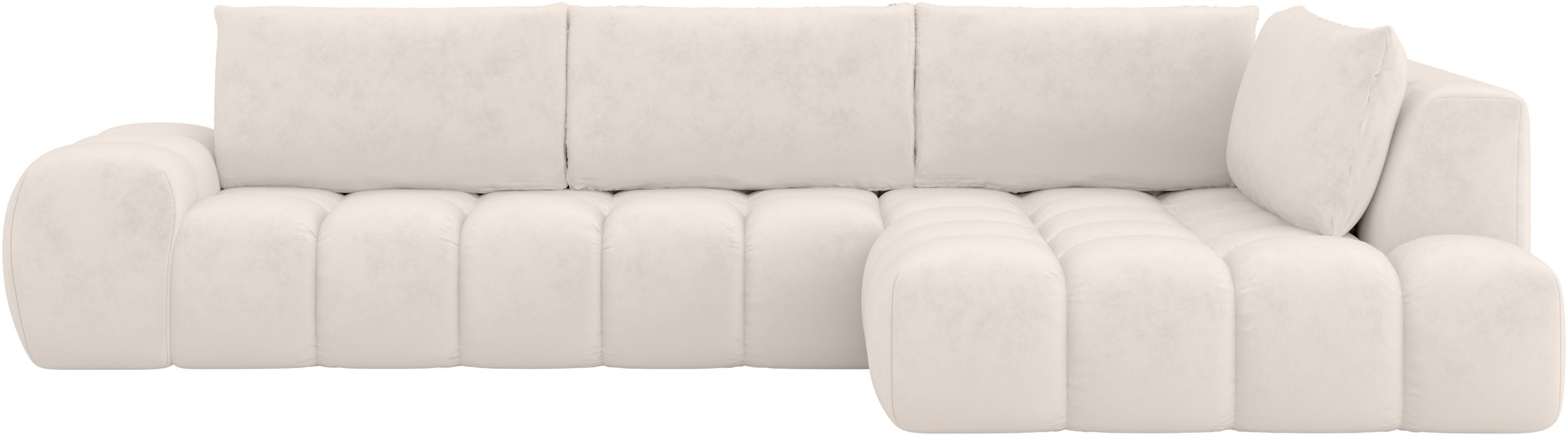 OTTO home Ecksofa »AZITA L-Form, XXL 352 cm Designsofa in Bubble-Opitk« los günstig online kaufen