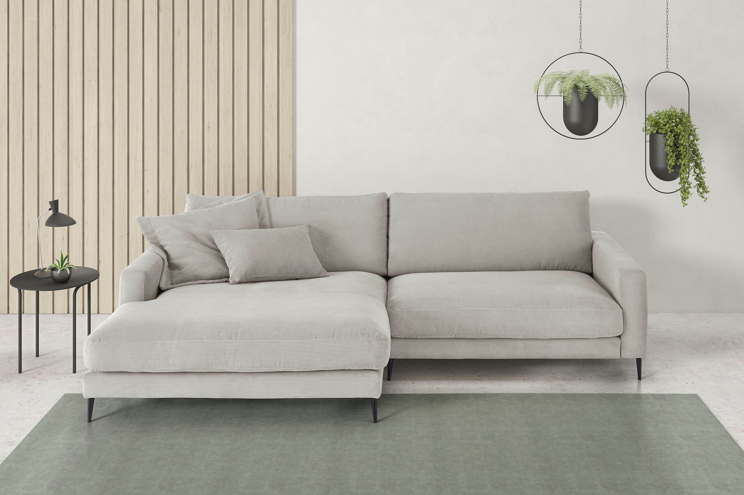 INOSIGN Ecksofa »Downtown, B/T/H: 272/190/84 cm L-Form« weicher Sitzkomfort günstig online kaufen