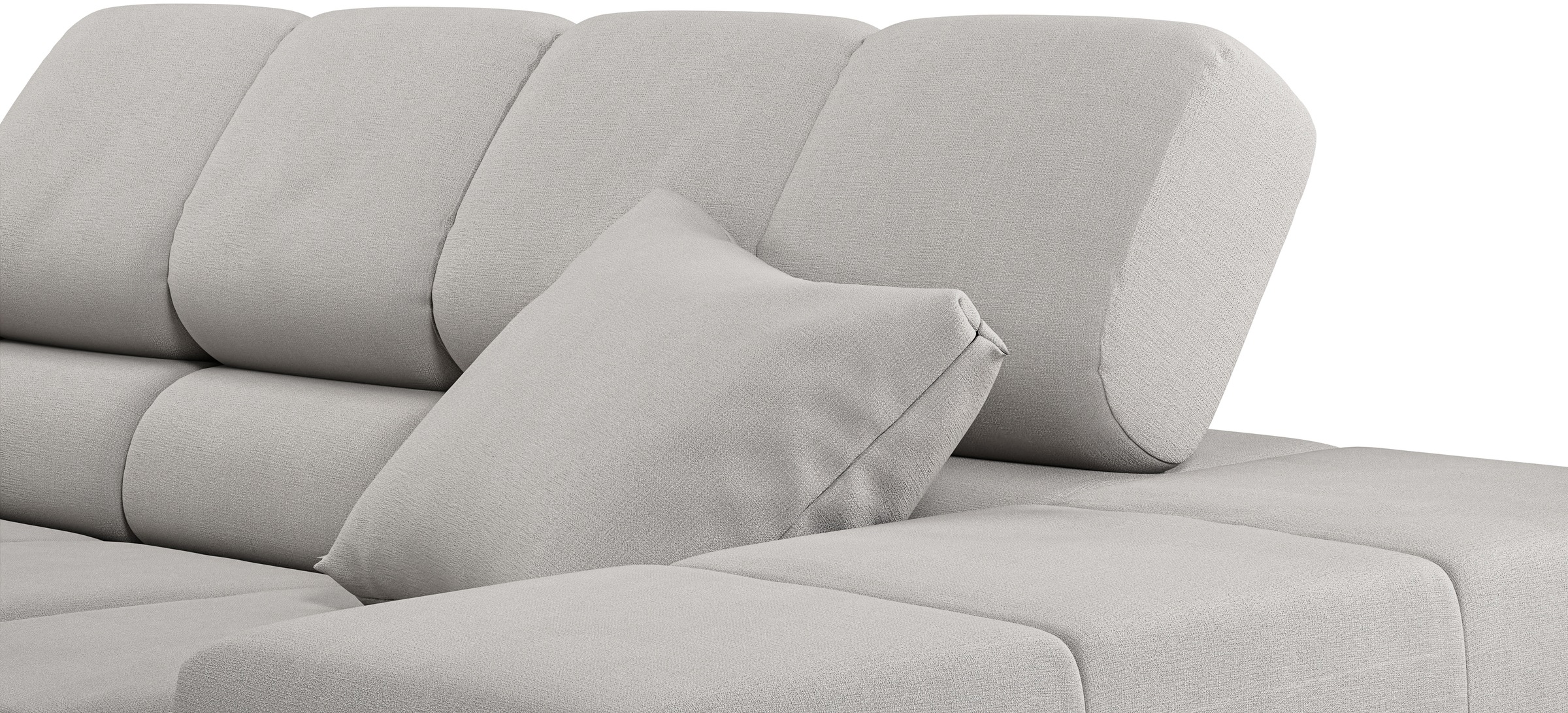 INOSIGN Ecksofa »Ancona incl. Kopfteilverstellung, Breite 319cm, L-Form«, wahlweise motorische Sitztiefenverstellung, auch in Cord + Easy Care