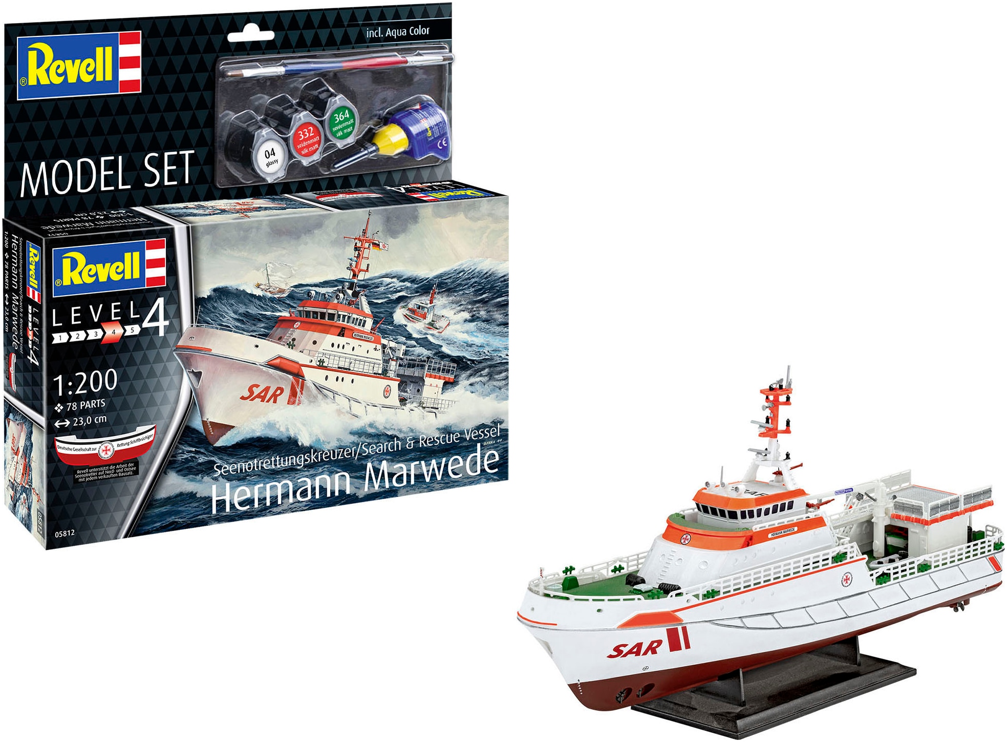 Revell® Modellbausatz »Seenotkreuzer, Hermann Marwede«, Made in Europe
