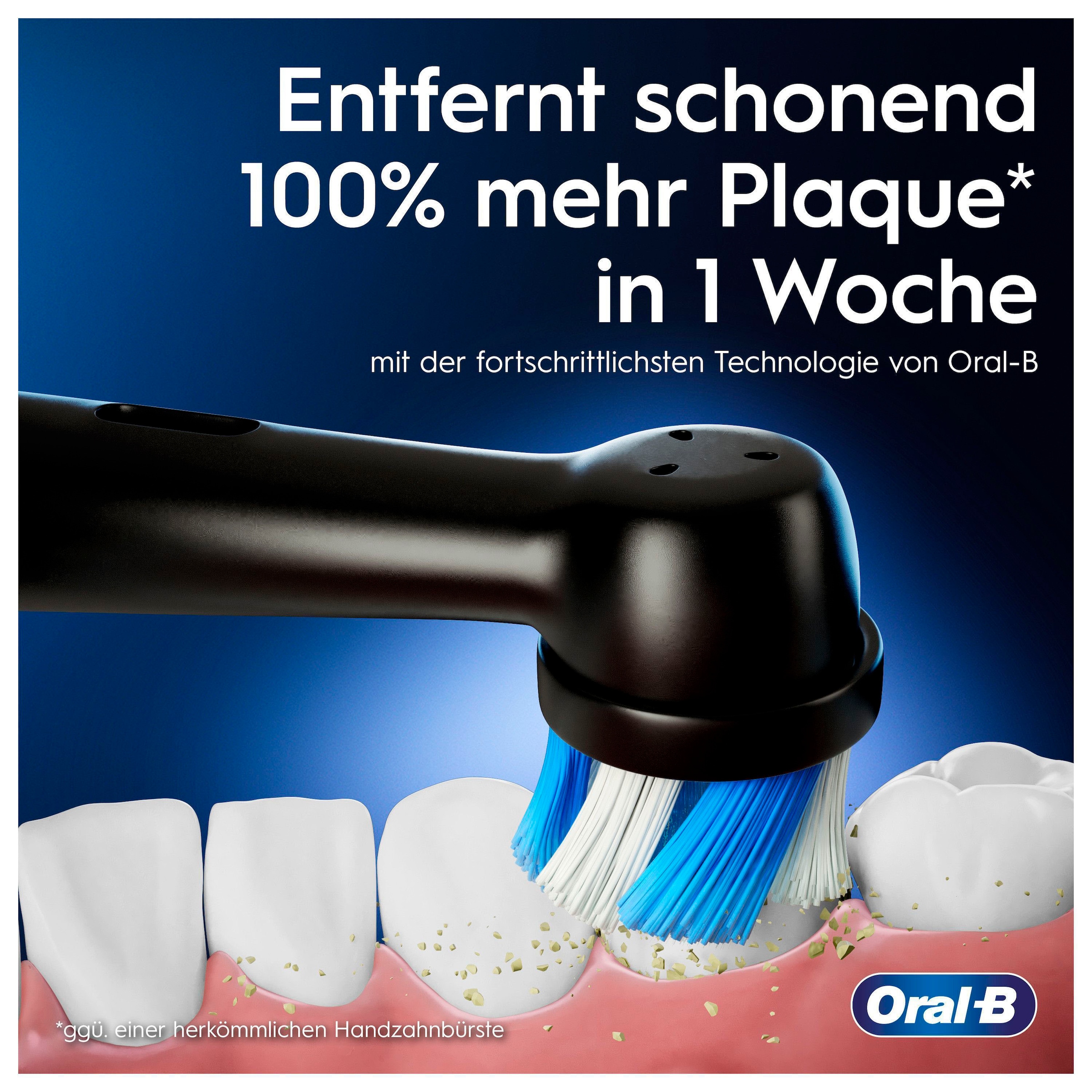 Oral-B Elektrische Zahnbürste »iO Series 3«, 1 St. Aufsteckbürsten, Magnet-Technologie