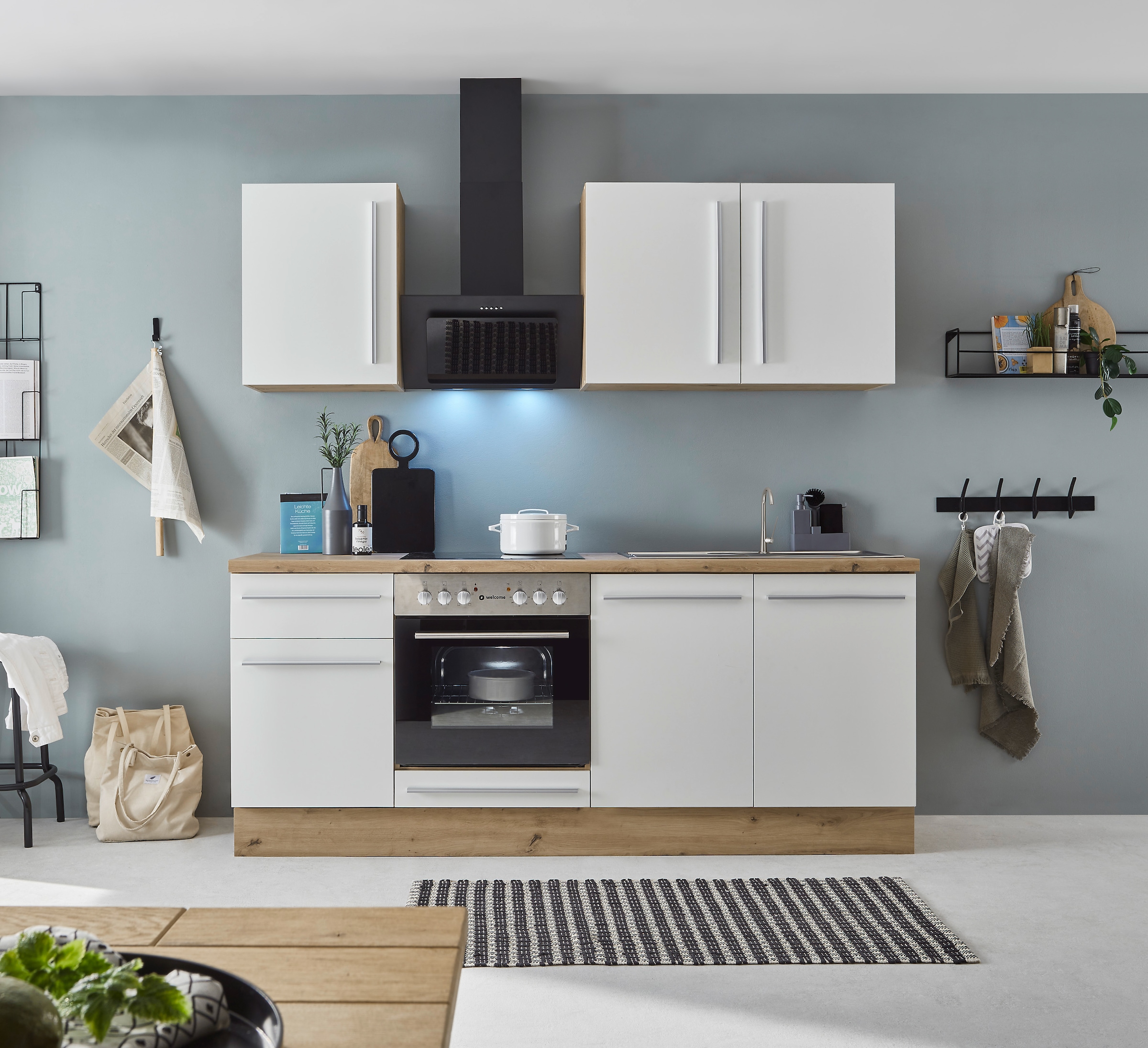 KOCHSTATION Küchenzeile »KS-Florida mit 38mm starker Arbeitsplatte« Breite günstig online kaufen