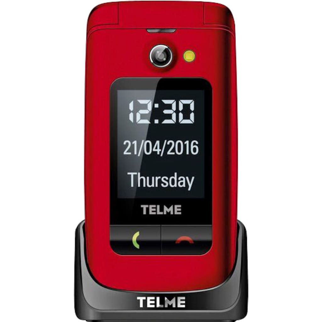 Telme Handy »X200«, rot, 6,1 cm/2,4 Zoll, 8 GB Speicherplatz
