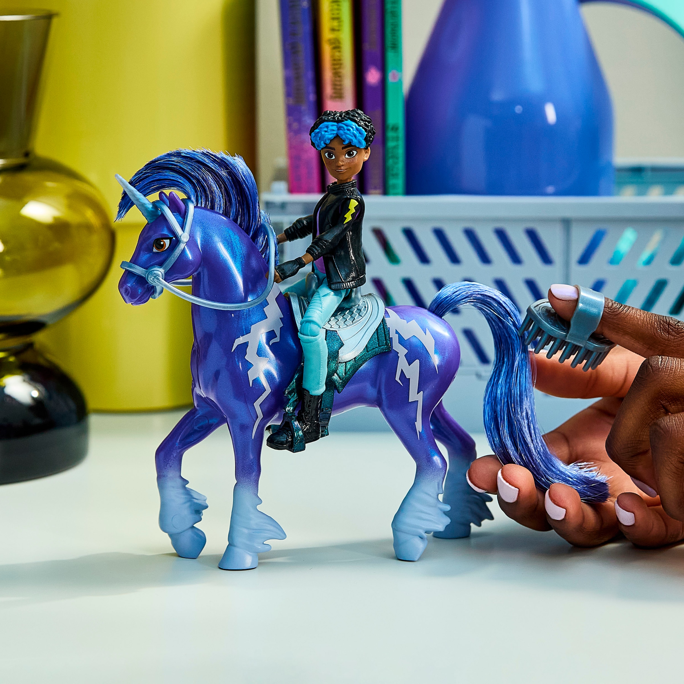 Spin Master Anziehpuppe »Unicorn Academy - Rory & Einhorn Storm«, mit echter Mähne