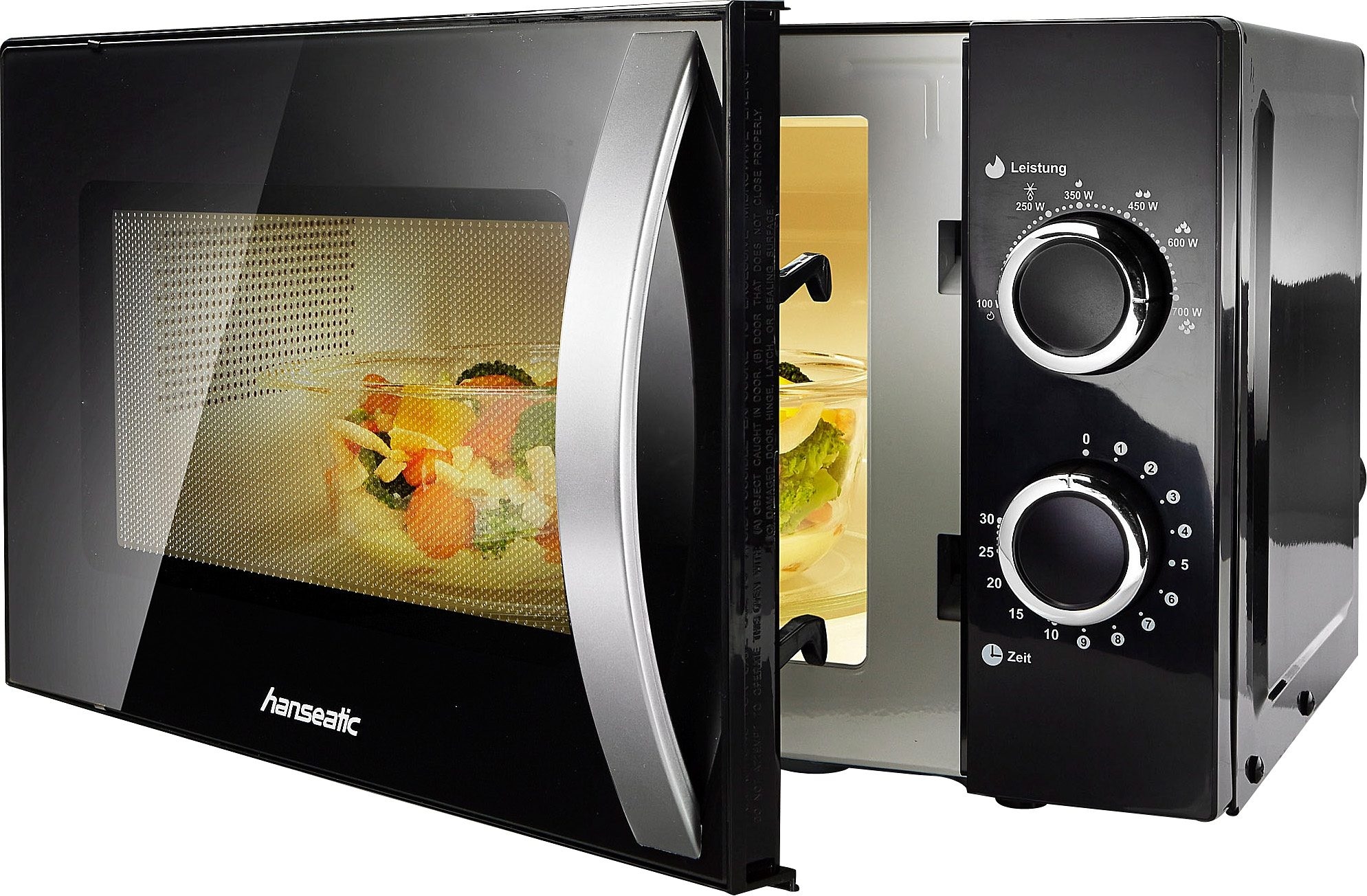 Hanseatic Mikrowelle »634711«, Mikrowelle, 700 W, Auftaufunktion, 6 Leistun günstig online kaufen