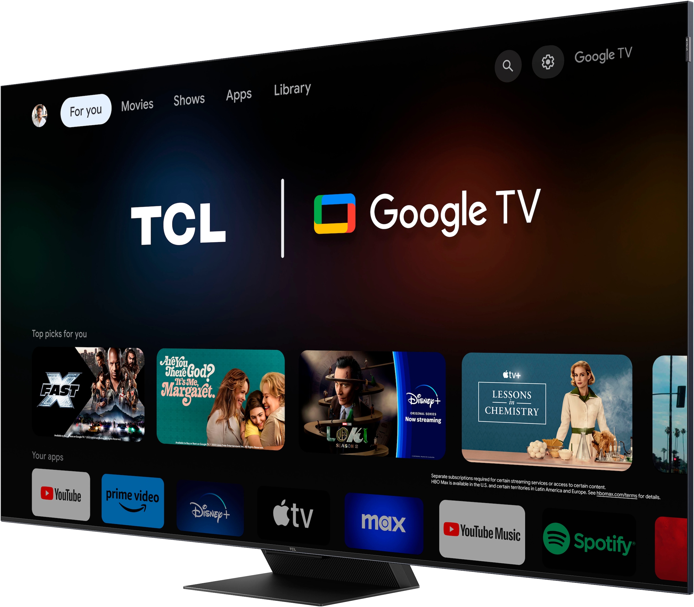 TCL Mini-LED-Fernseher »65Q10BX1«, 4K Ultra HD, Google TV-Smart-TV