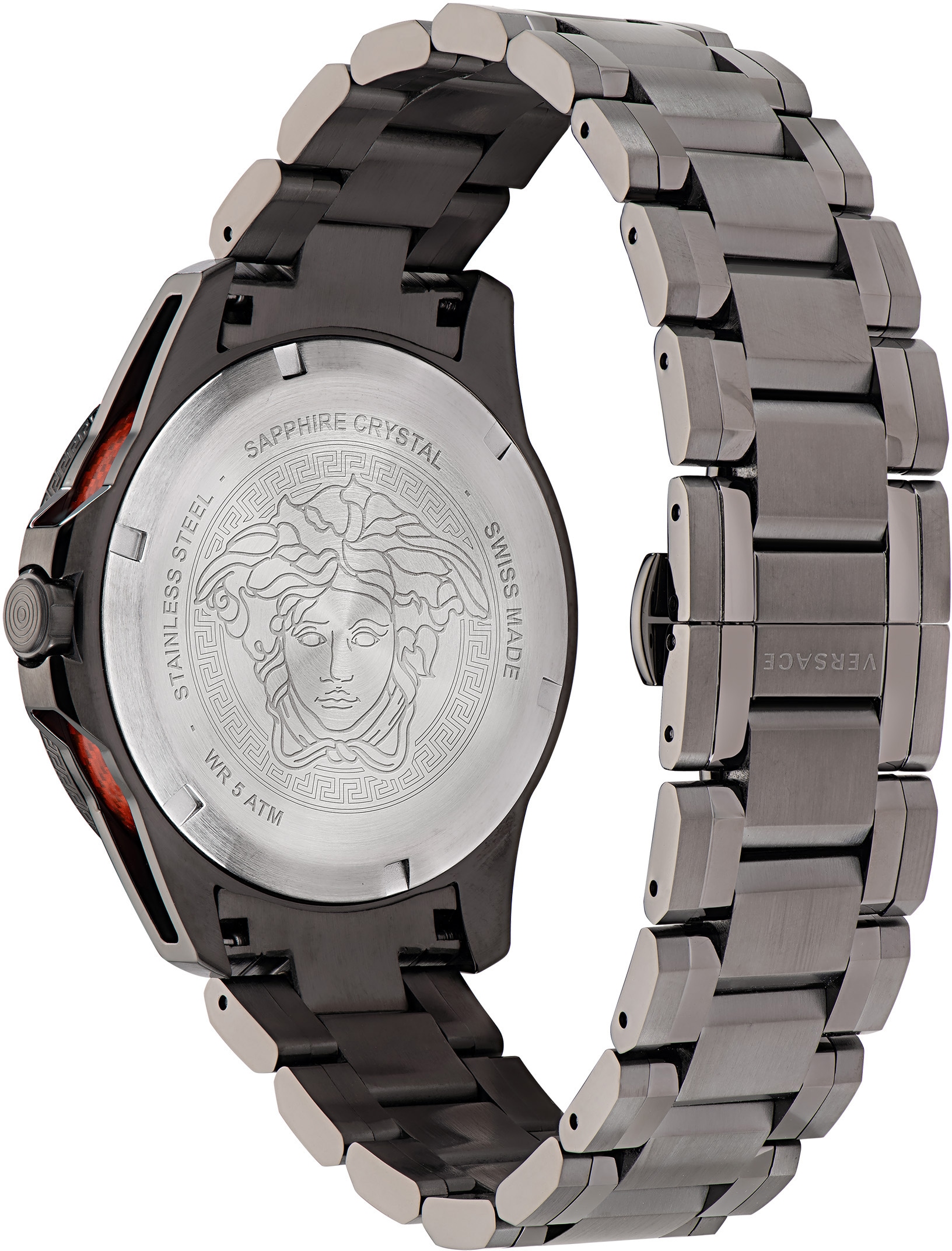 Versace Quarzuhr »SPORT TECH GMT, VE2W00422«, Armbanduhr, Herrenuhr, Saphirglas, Datum, Swiss Made