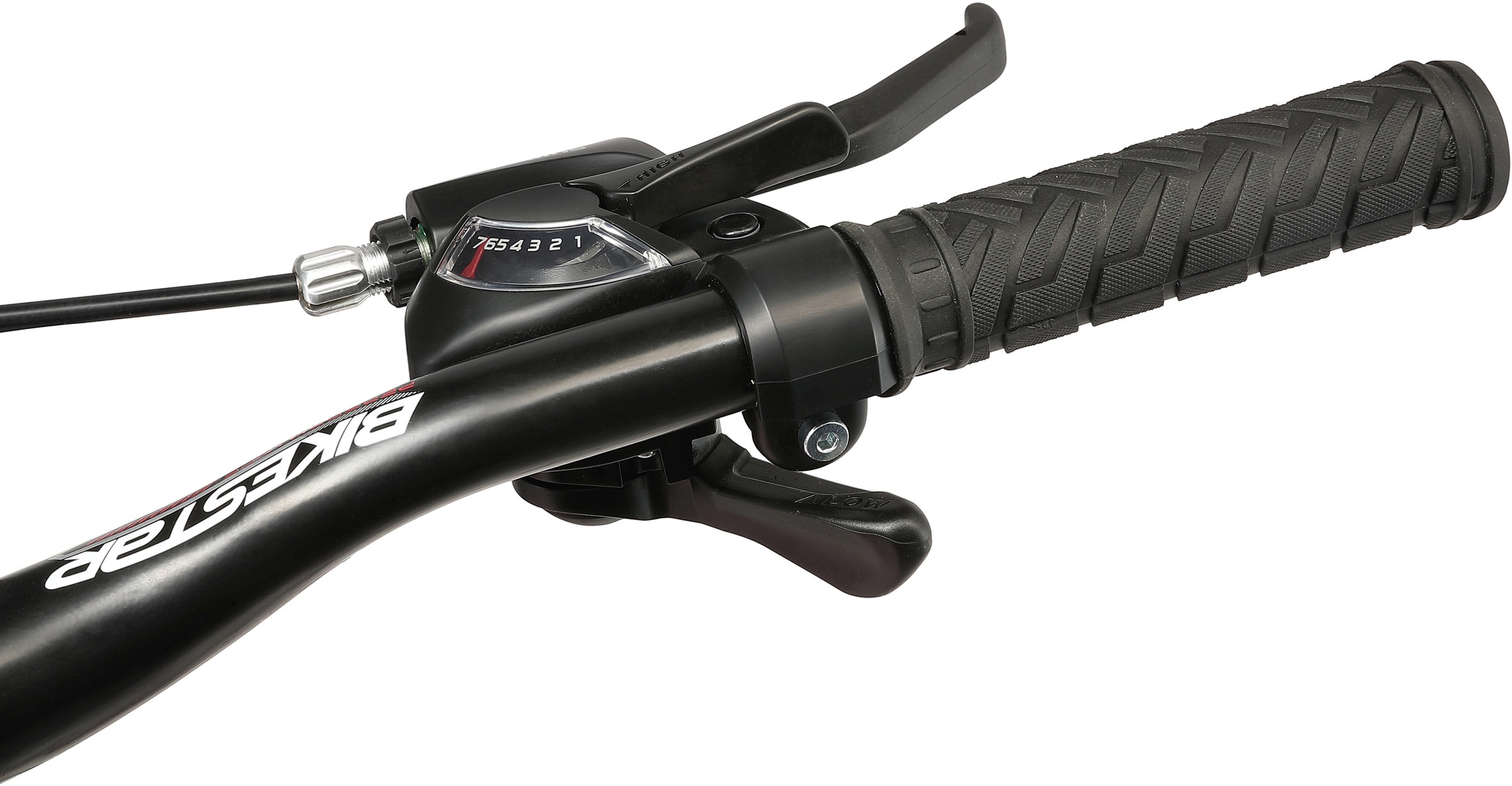 Bikestar Mountainbike, 21 Gang, Shimano, RD-TY300 Schaltwerk, Kettenschaltung, für Damen und Herren, Kettenschaltung