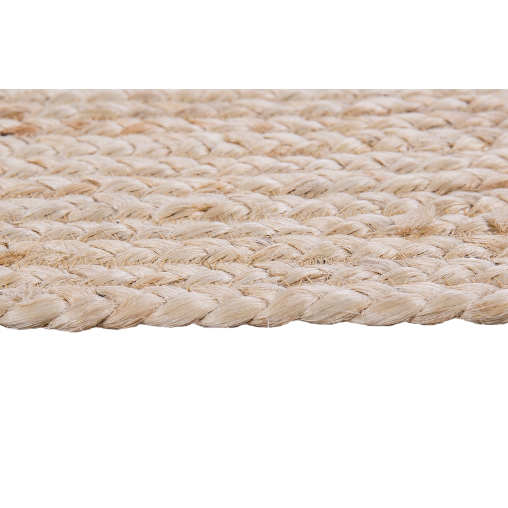 LUXOR living Teppich »Salo«, rechteckig, handgeflochten, Flecht Design, 100% Naturfaser, mit Bordüre