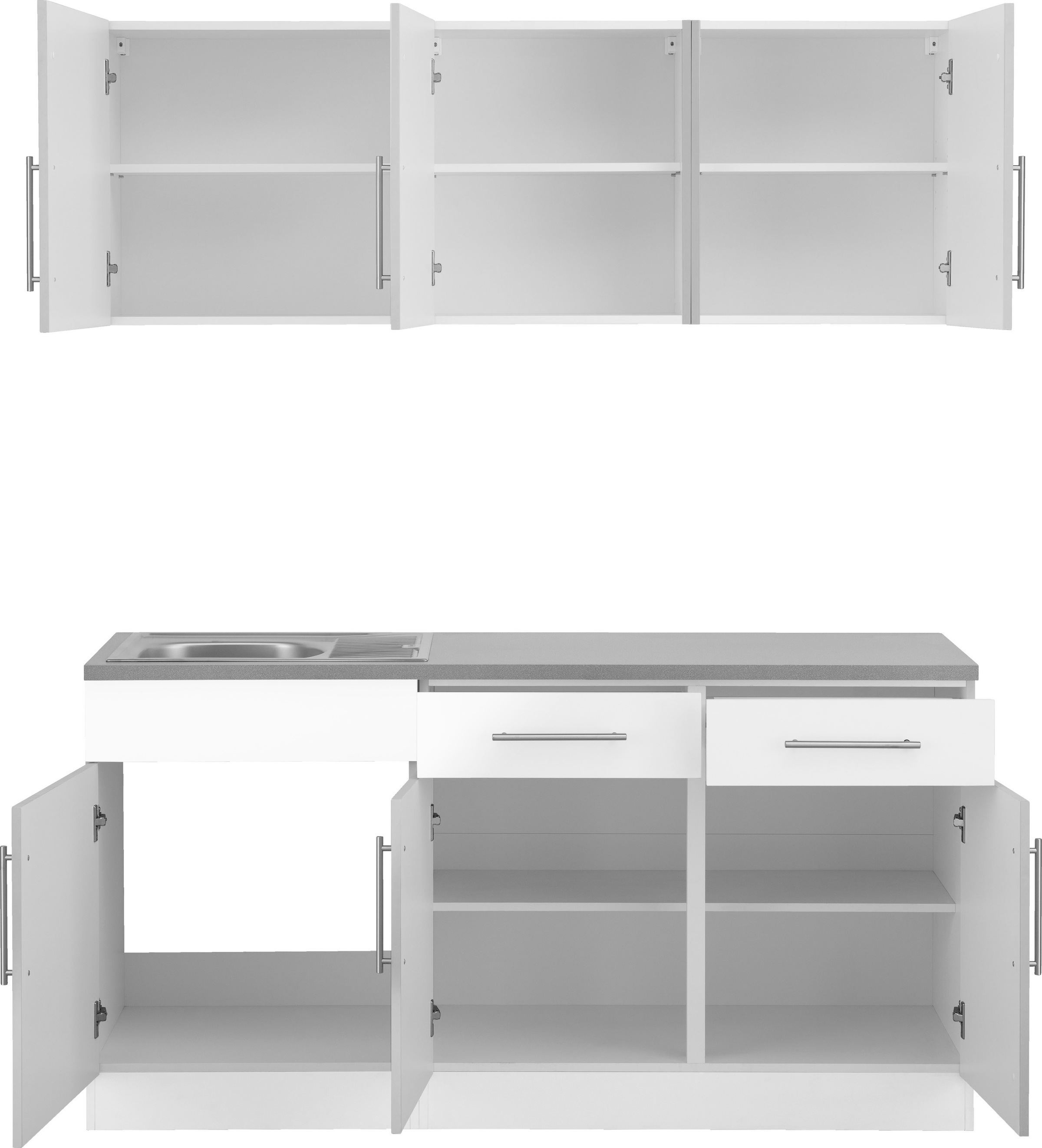 wiho Küchen Pantryküche »Cali«, ohne E-Geräte, Breite 160 cm