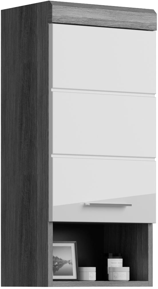 Hängeschrank »Siena, Breite 37cm, 1 Tür, 1 offenes Fächer, 1 Einlegeboden, MDF-Front«,...