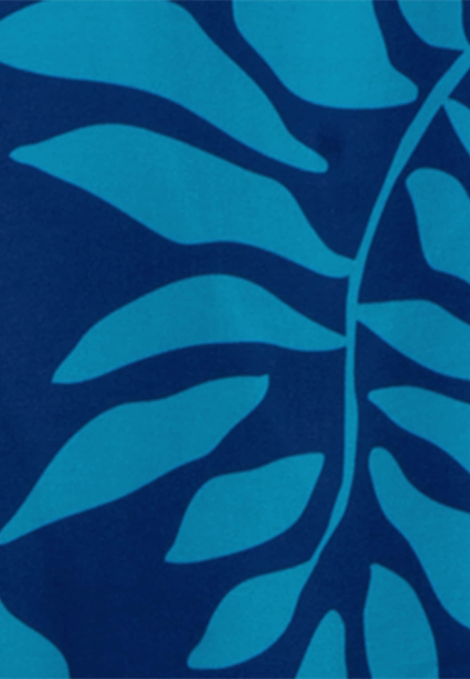 seidensticker Sommerkleid »Schwarze Rose« 3/4-Arm Rundhals Blätter