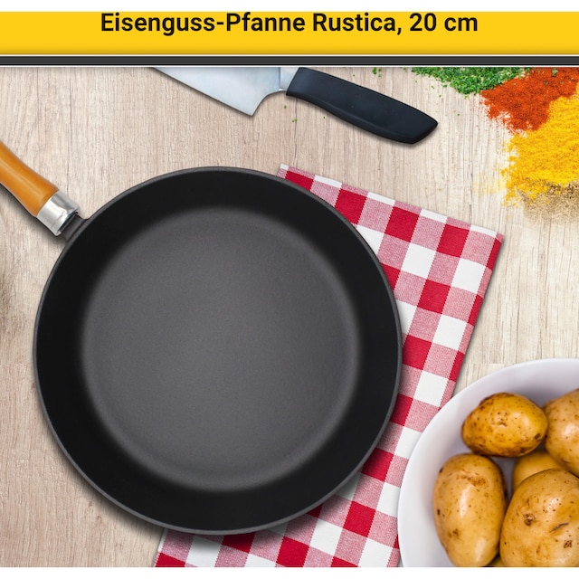tlg.), Induktion Krüger Gusseisen, »Rustica«, (1 online Bratpfanne bestellen