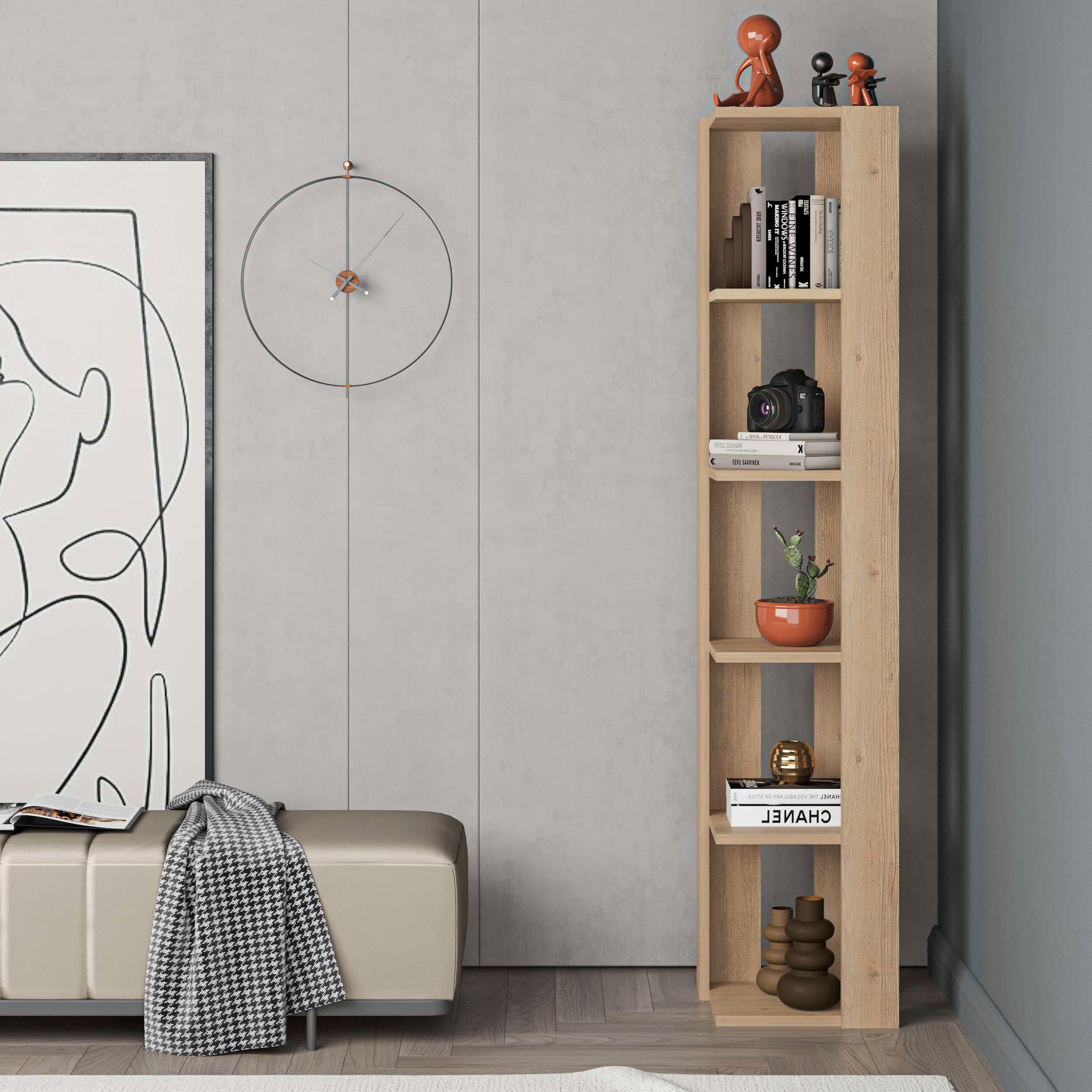 Decortie Eckregal »Nati Eckregal«, (Packung), Leichte Montage, Lagerung, Platzsparend