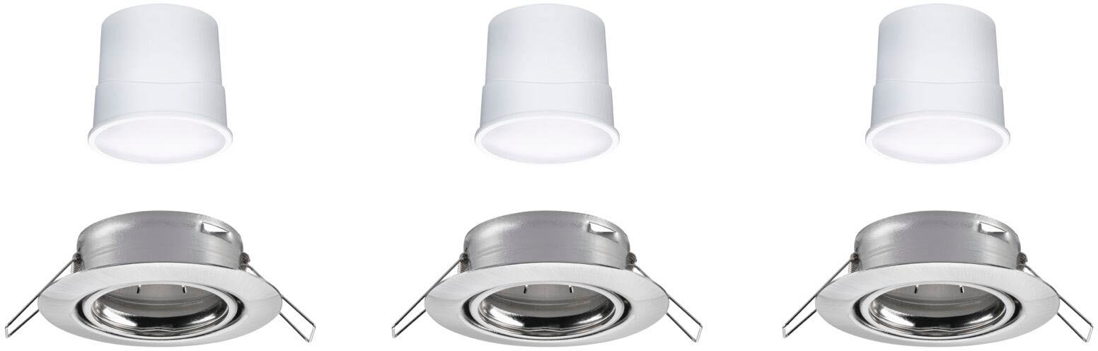 Paulmann LED Einbauleuchte »Base 3x430lm 230V«, 3 flammig, Zigbee Basisset